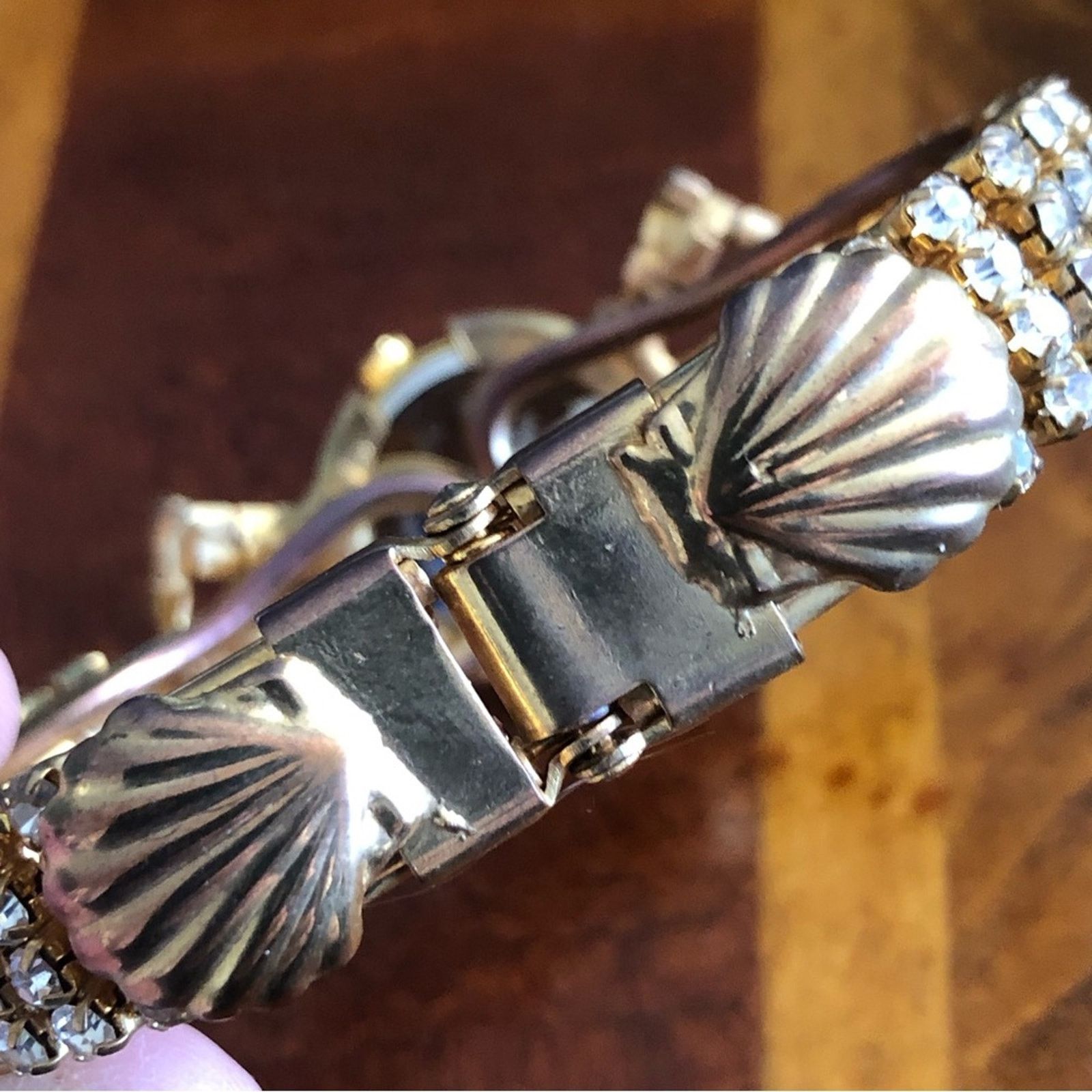 Handmade Repurposed handmade bling watch clamp bracelet Size ONE SIZE - 10 Thumbnail