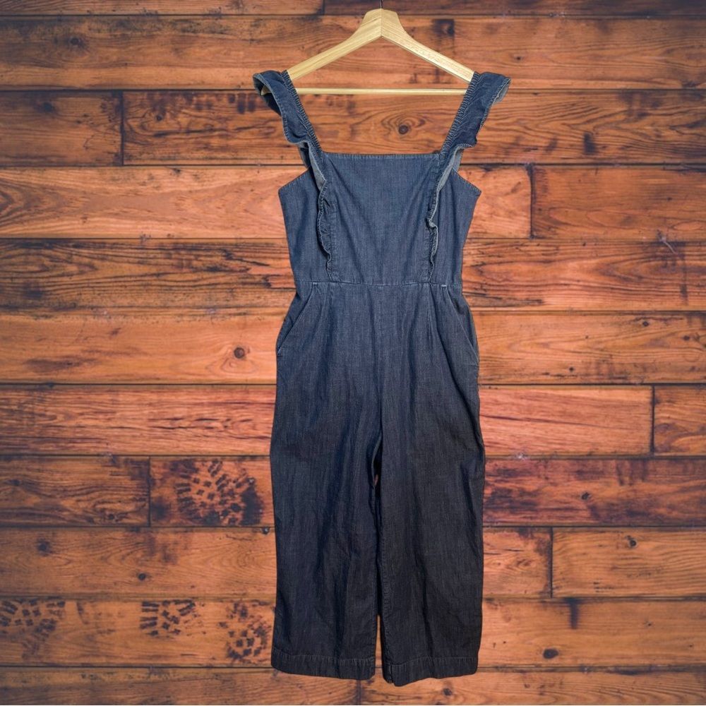 Gap Gap Dark Wash Denim Jumpsuit Size 6 Size US 34 / EU 50 - 1 Thumbnail