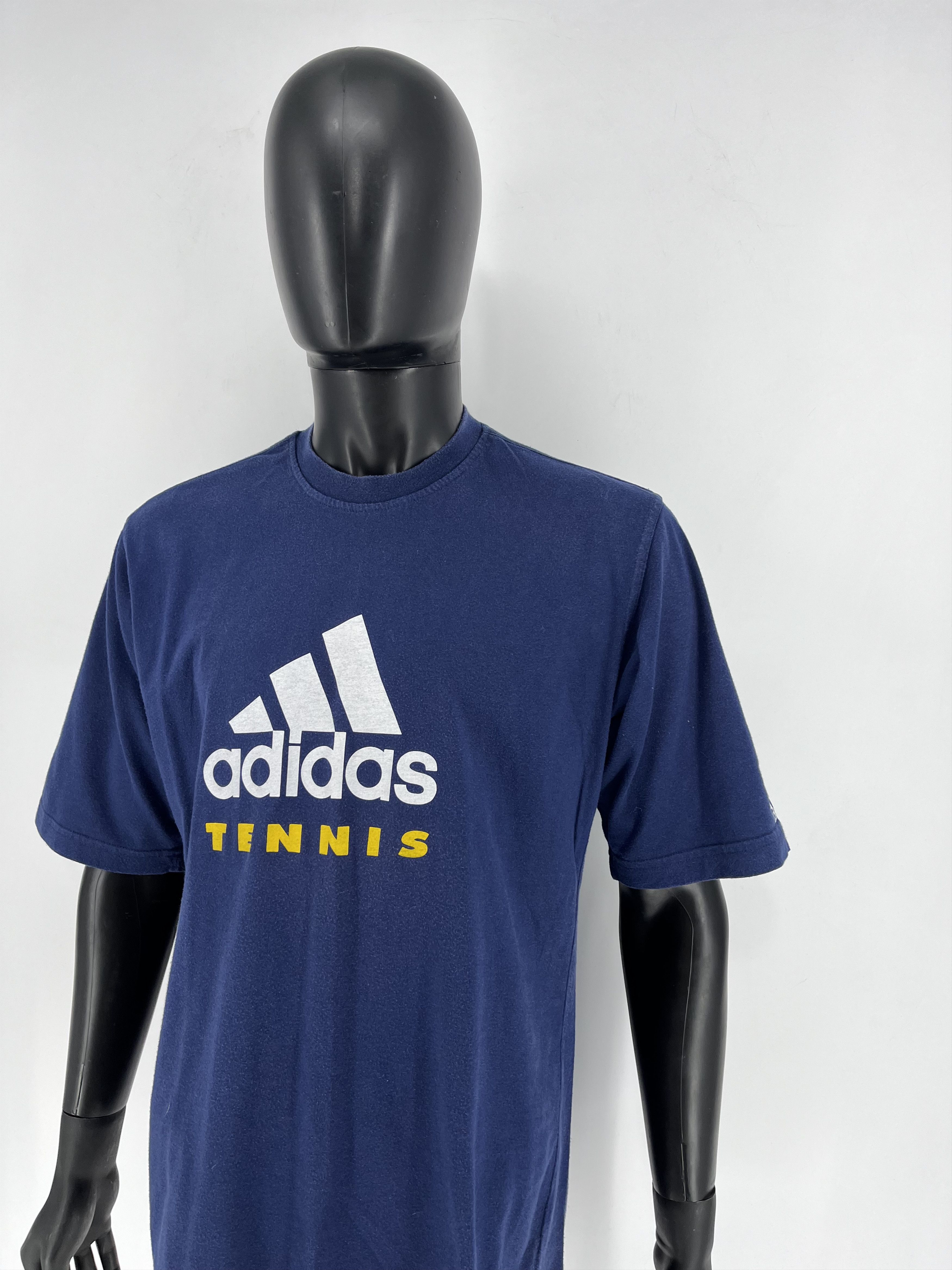Adidas Vintage y2k 90s Adidas Tennis Tee Streetwear Hype Size US M / EU 48-50 / 2 - 5 Thumbnail