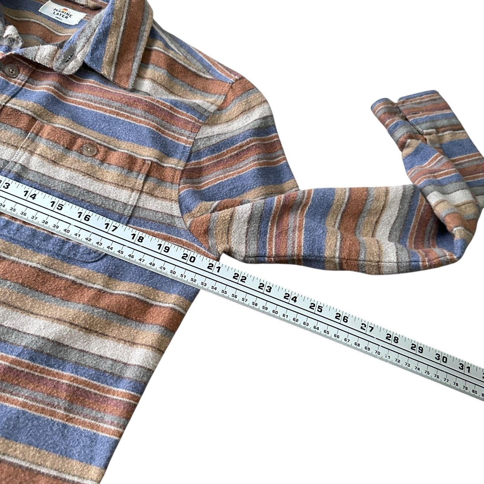 Marine Layer Marine Layer Maddox Baja Stripe Overshirt Men S Button-Up Size US S / EU 44-46 / 1 - 10 Thumbnail