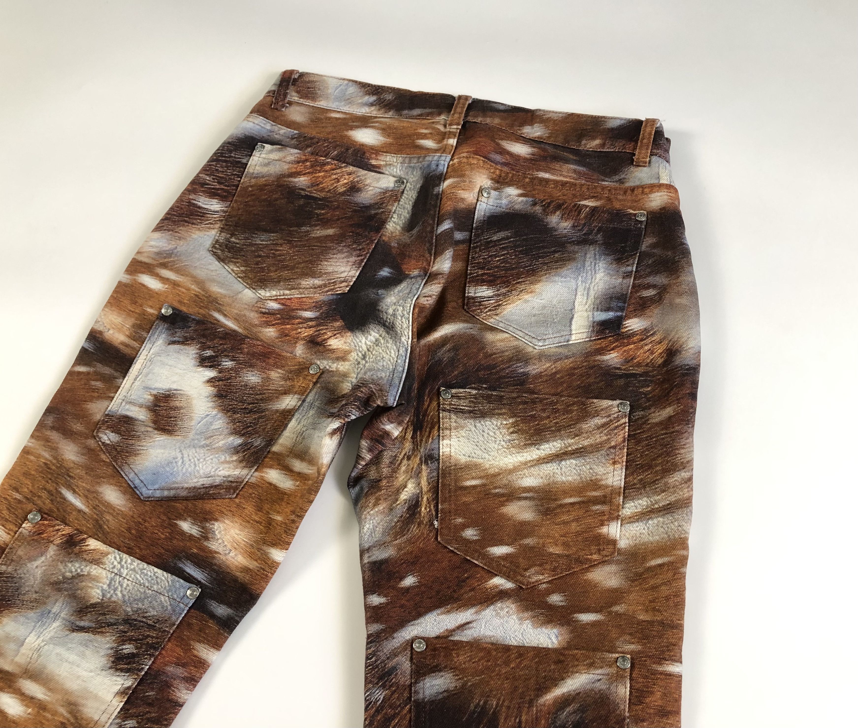 Other Lourdes New York Multi-Pocket Deer Unisex Jeans Size US 33 - 6 Thumbnail