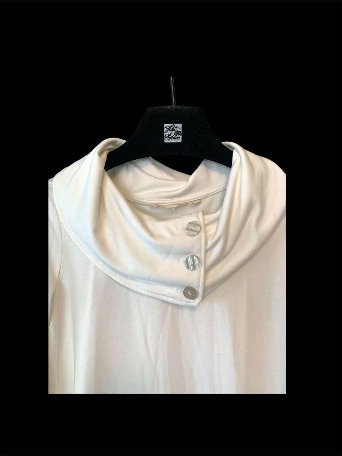 Other White Cowl Neck Pull Over Sweatshirt Size S / US 4 / IT 40 - 2 Thumbnail