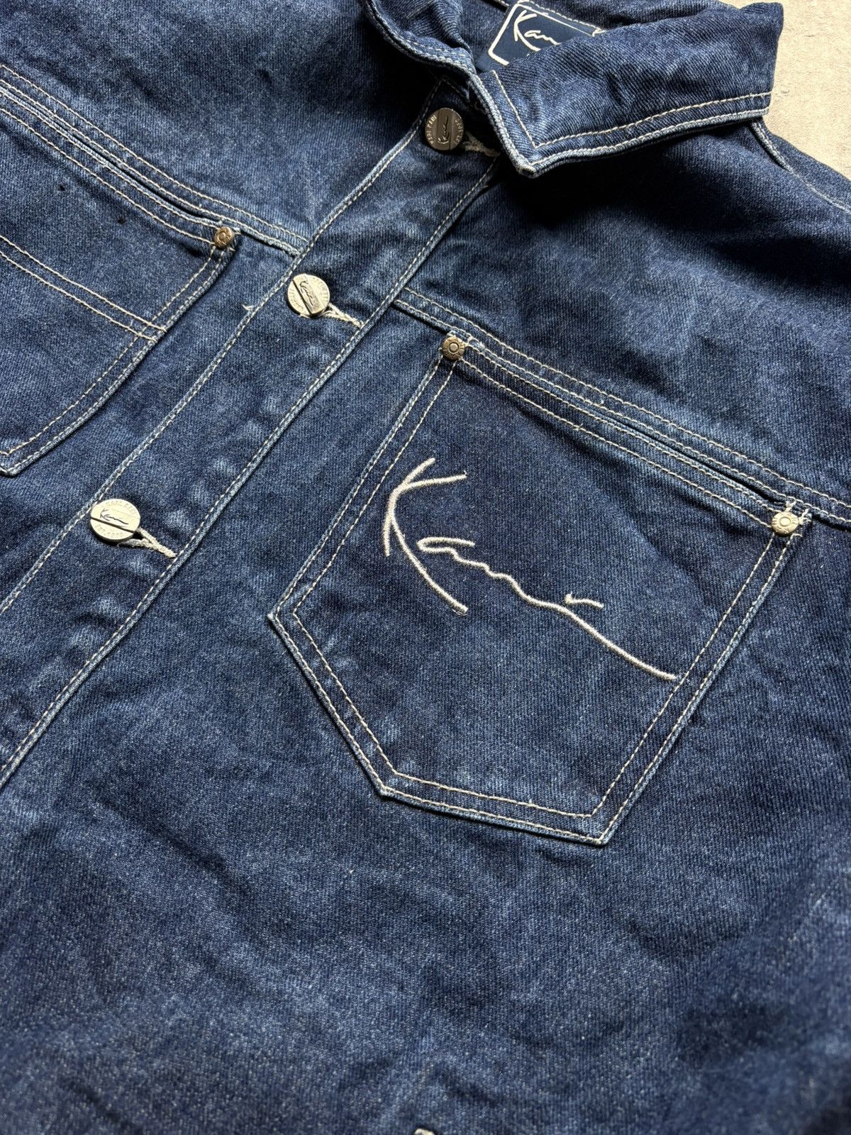 Karl Kani Karl Kani Vintage Denim Jacket – Embroidered Logo big logo Size US M / EU 48-50 / 2 - 13 Thumbnail