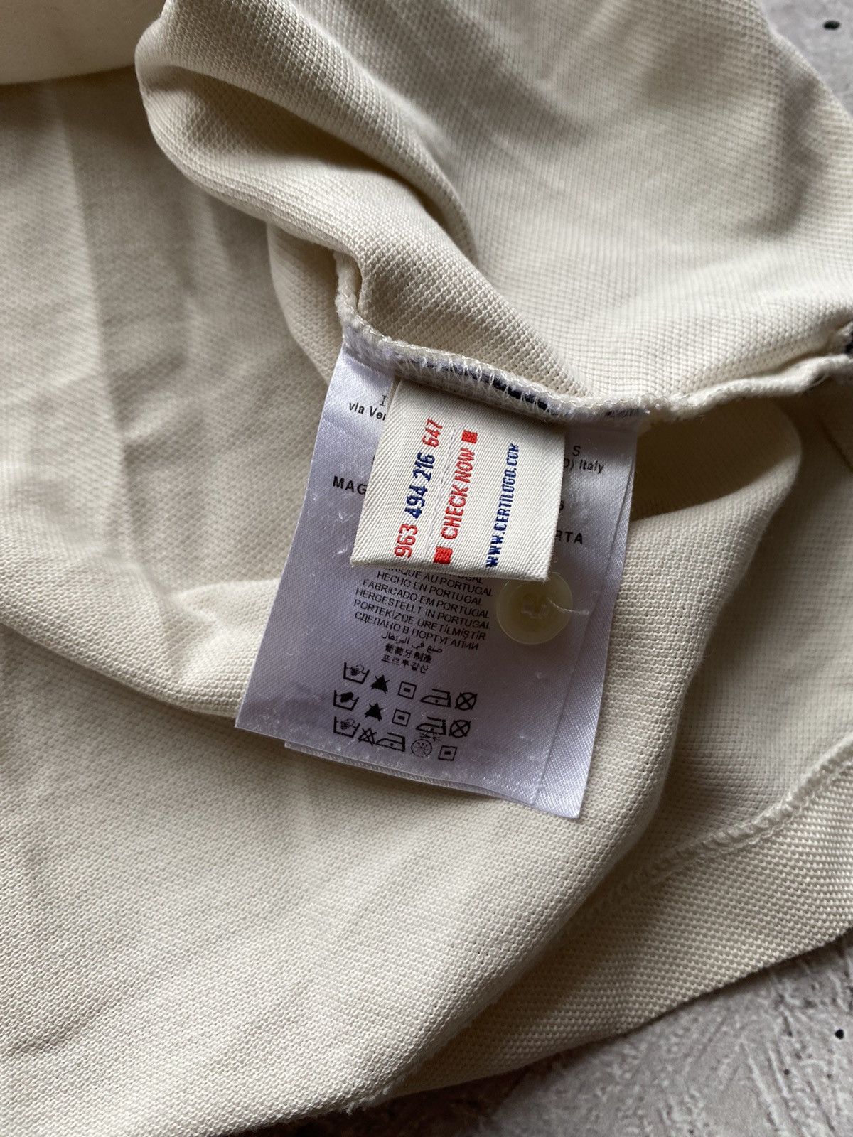 Designer Moncler Grenoble Maglia Polo Navy Beige Short Sleeve Polo Size US M / EU 48-50 / 2 - 10 Thumbnail