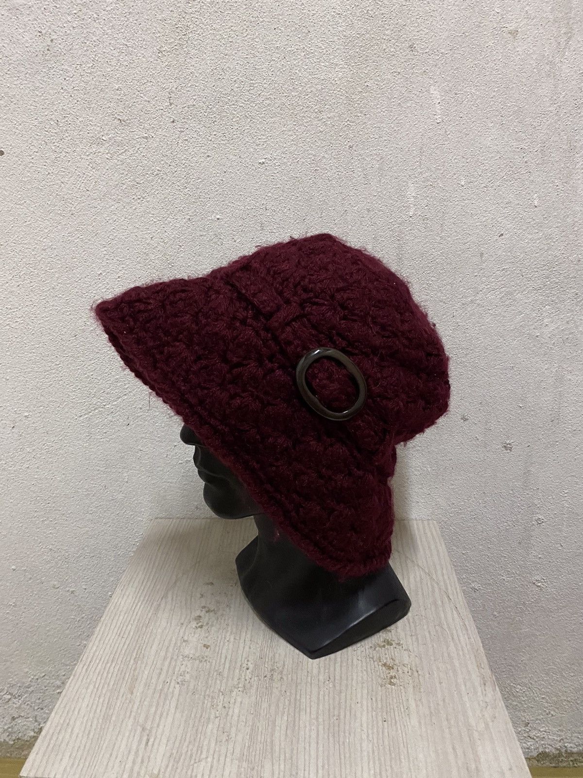 Japanese Brand × Vintage Japanese Brand Rare Design Knit Beanie Hat Size ONE SIZE - 3 Thumbnail