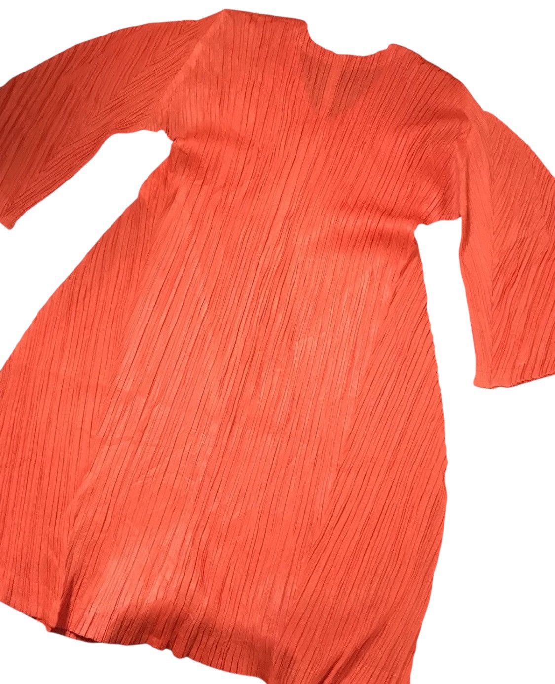 Pleats Please Issey Miyake Vintage Issey miyake pleats please orange long tee Size S / US 4 / IT 40 - 2 Thumbnail