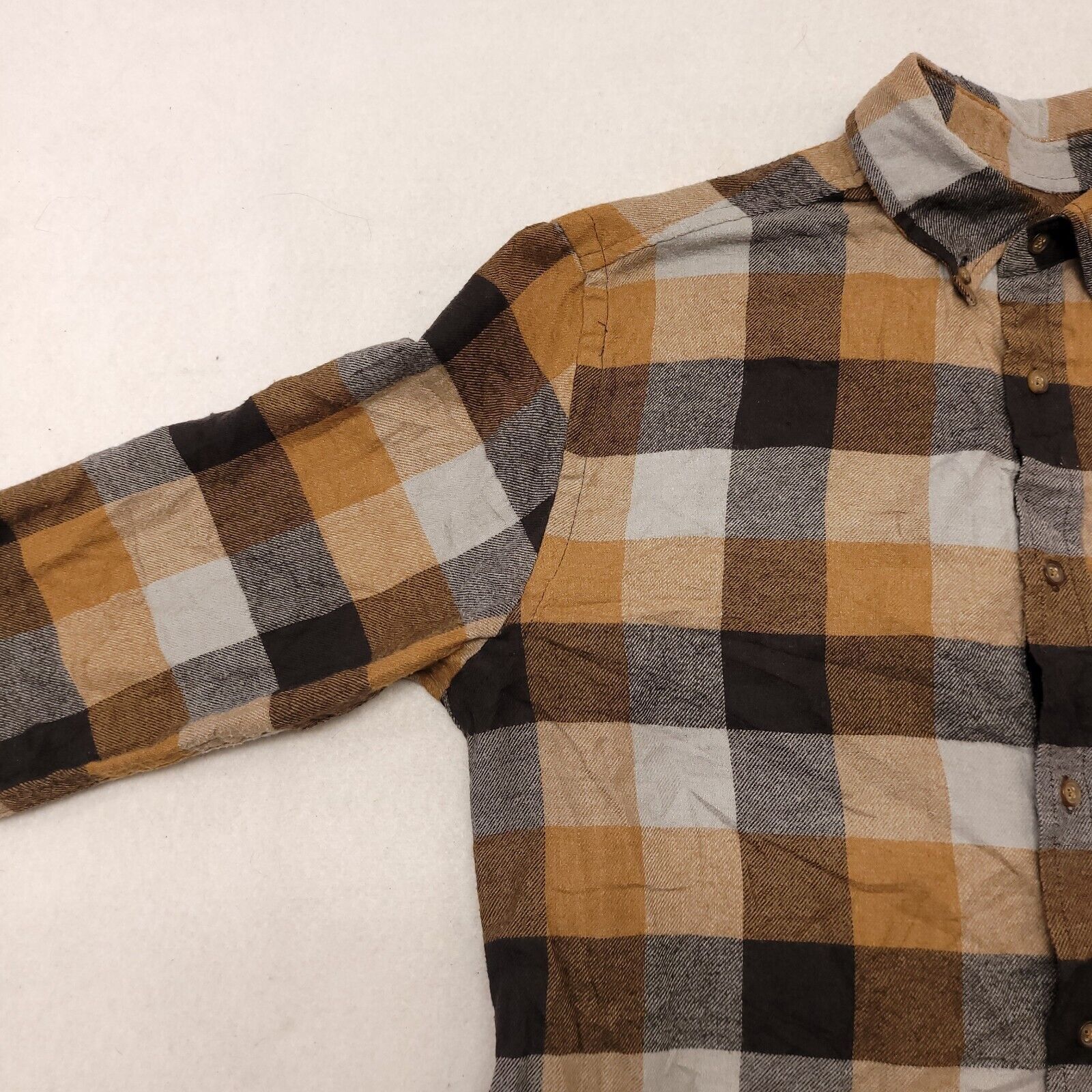 Croft & Barrow Croft & Barrow Gingham Flannel Shirt Mens Size Small S Gray Size US S / EU 44-46 / 1 - 4 Thumbnail