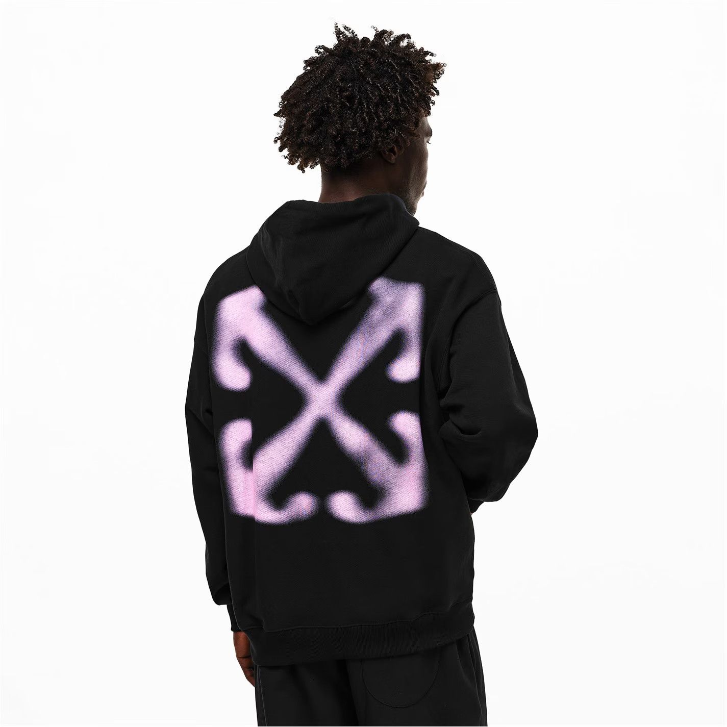 Off-White o1g2r1mq0226 Vanish Arrow Sketch Pull Over Hoodie In Black Size US XXL / EU 58 / 5 - 4 Thumbnail