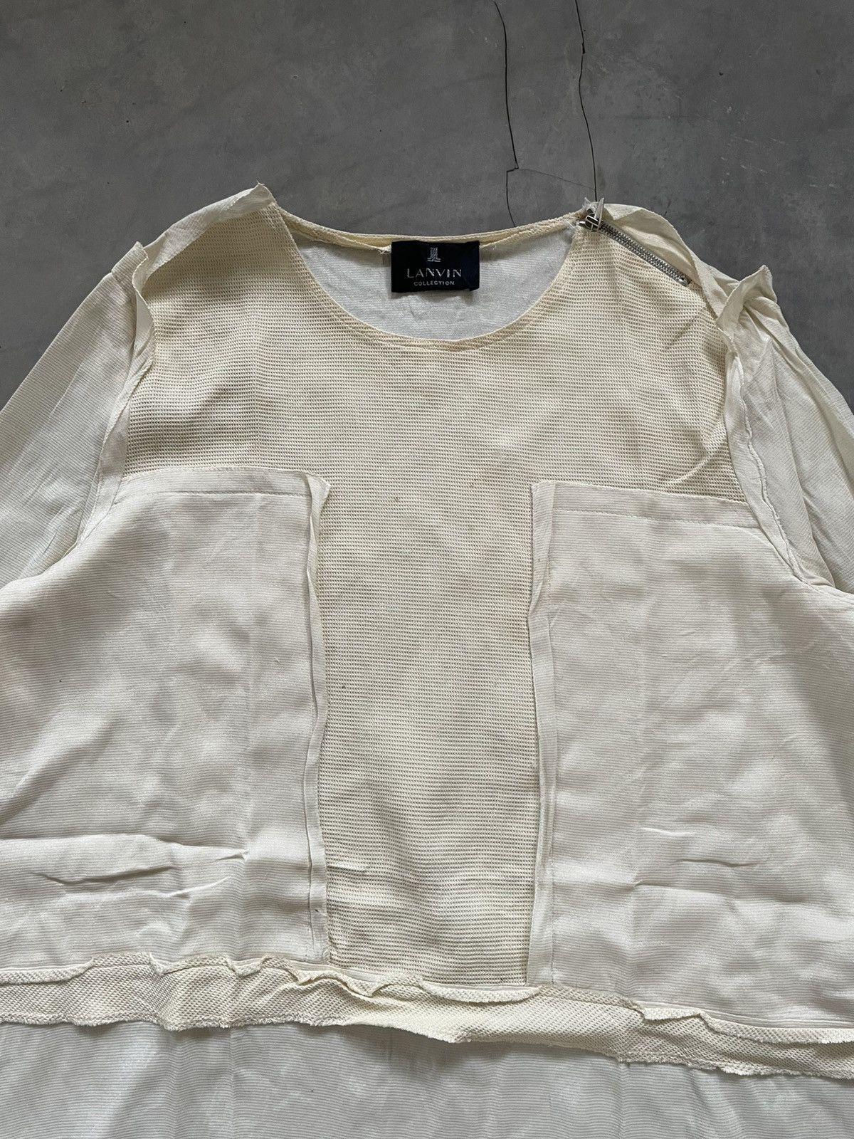 Lanvin Rare Archive Lanvin Avant-Garde Layered Raw-Edge Longsleeve Size M / US 6-8 / IT 42-44 - 6 Thumbnail