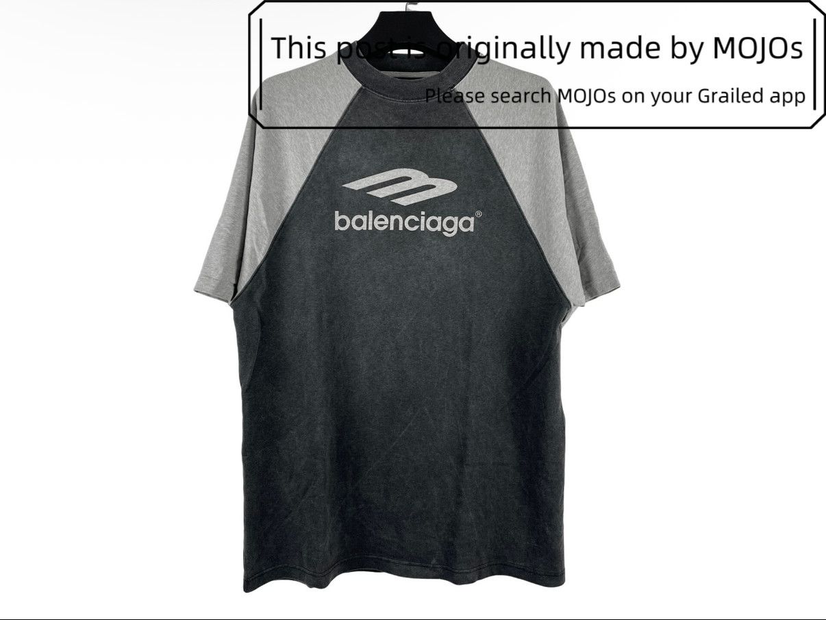 Sz 2 Balenciaga 3B Logo Tee mojos17501226