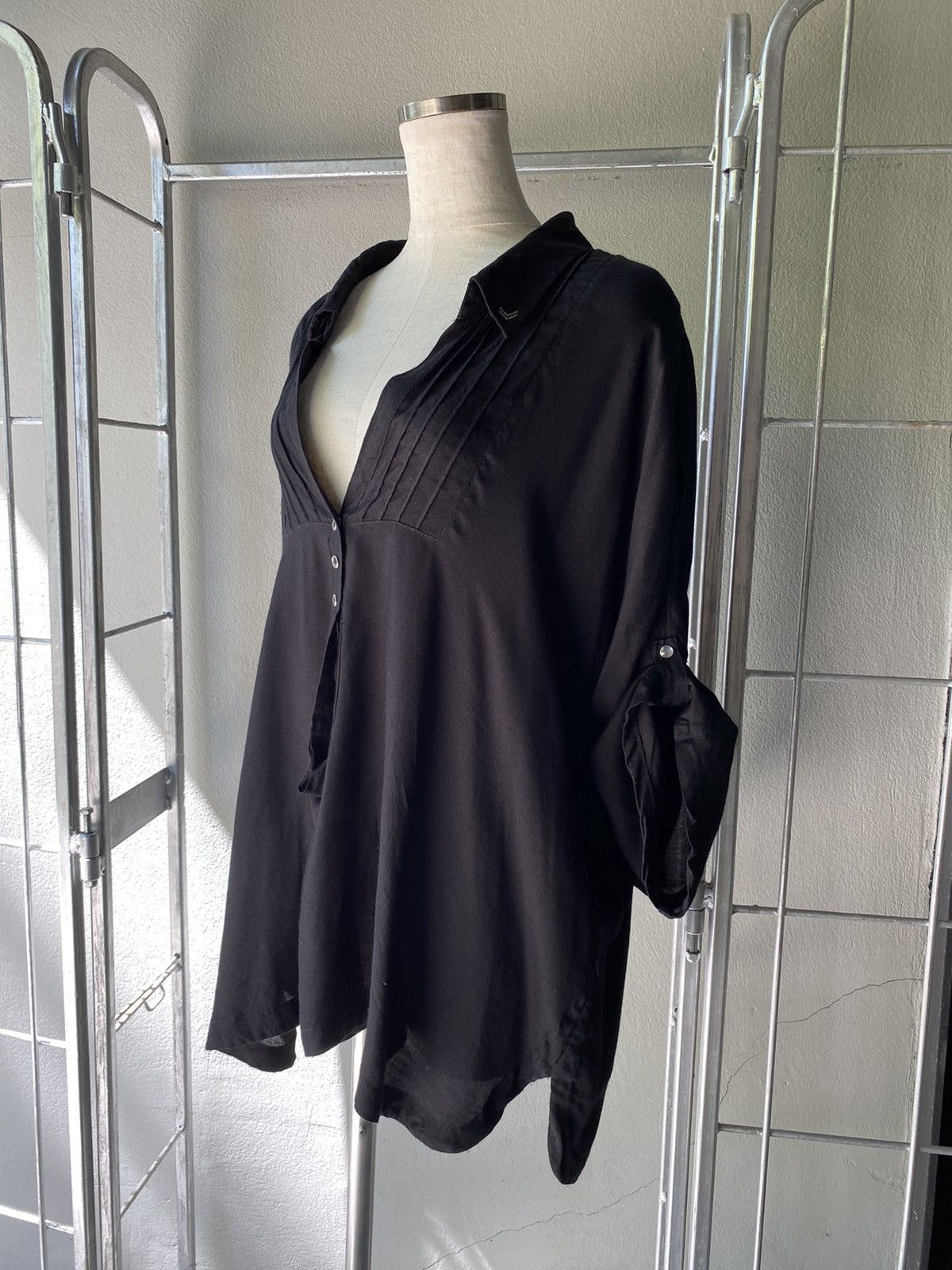 Marithe + Francois Girbaud MARITHE+ FRANÇOIS GIRBAUD Black Blouse Size M / US 6-8 / IT 42-44 - 10 Thumbnail