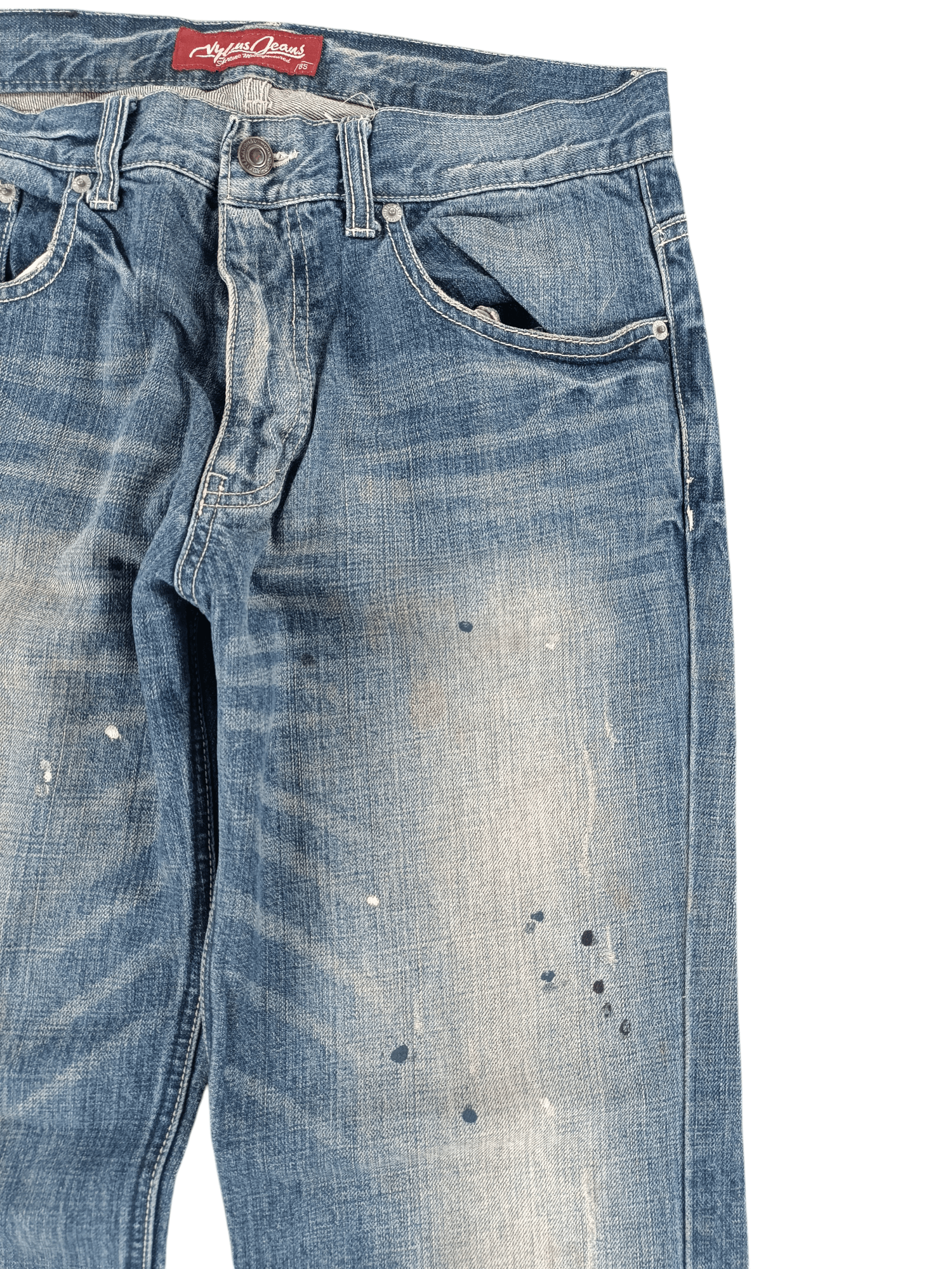 If Six Was Nine × Japanese Brand × Jean 🔥 VTG FLARED 🔥 Japanese Nylaus Rare Design Jeans Size US 30 / EU 46 - 19 Thumbnail