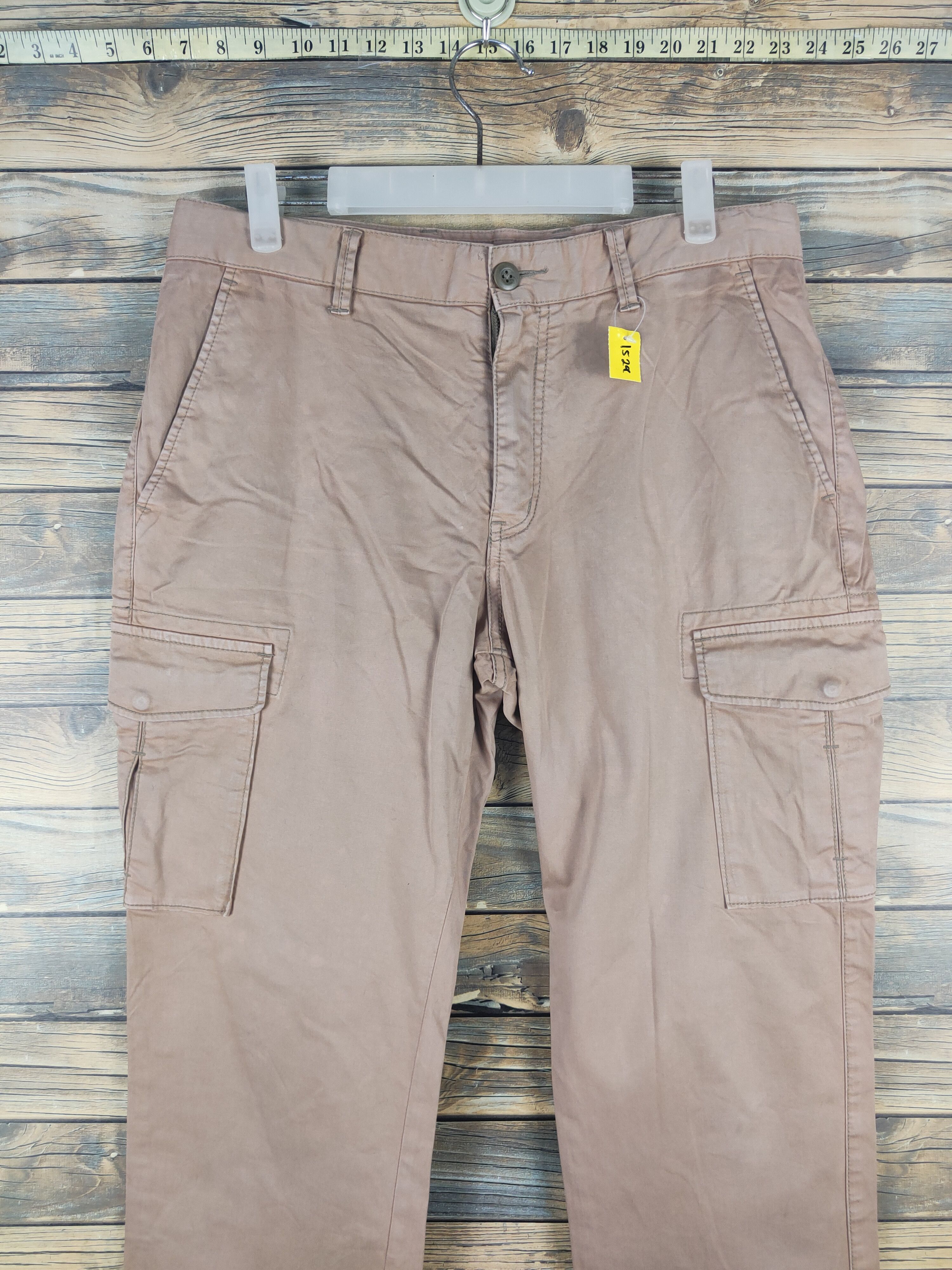 Japanese Brand DL Uniqlo Light Brown Multipocket Tactical Cargo Pants #1529 Size US 32 / EU 48 - 2 Thumbnail