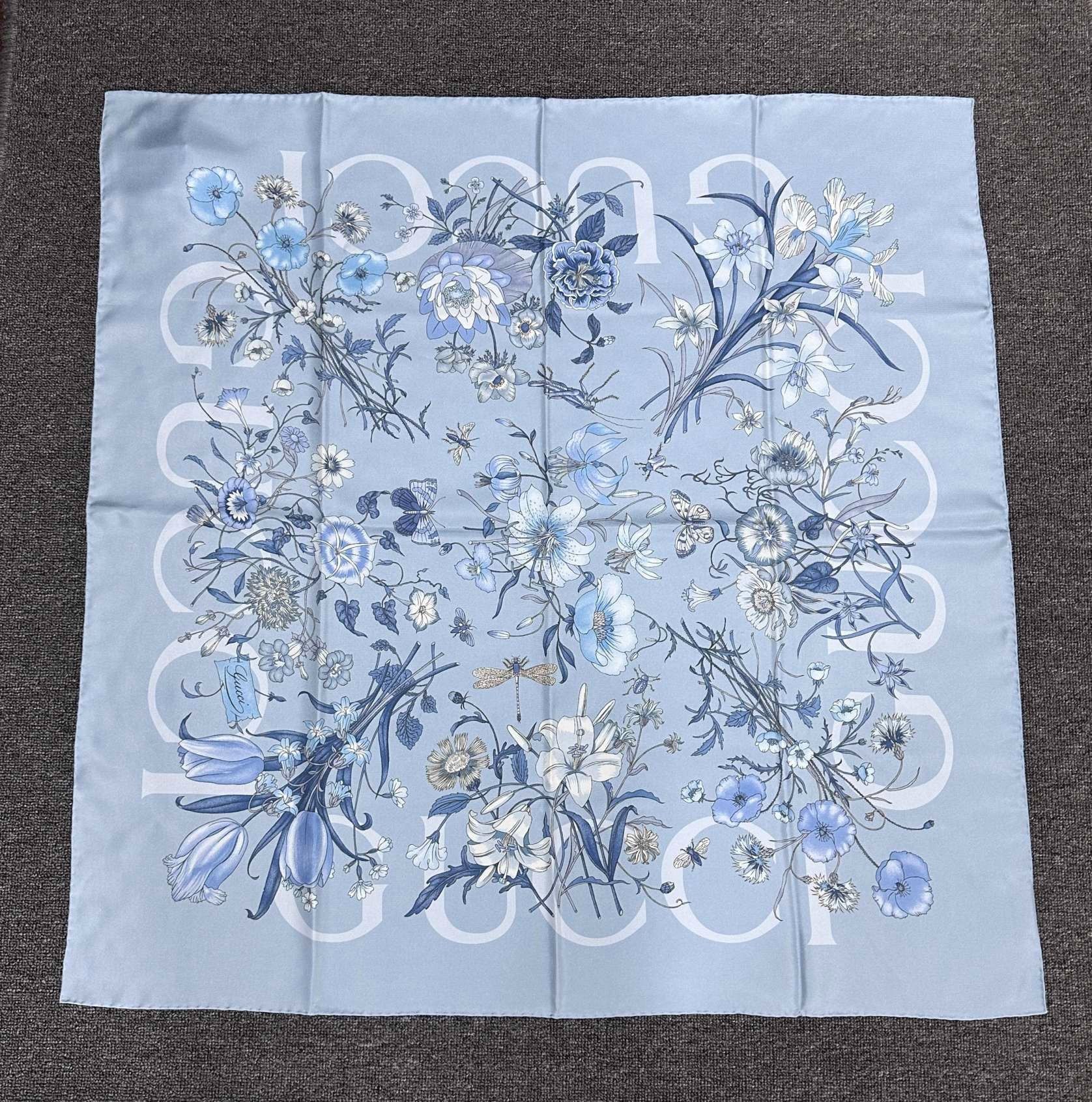 Gucci mulberry silk scarf 2501-Nextarrow