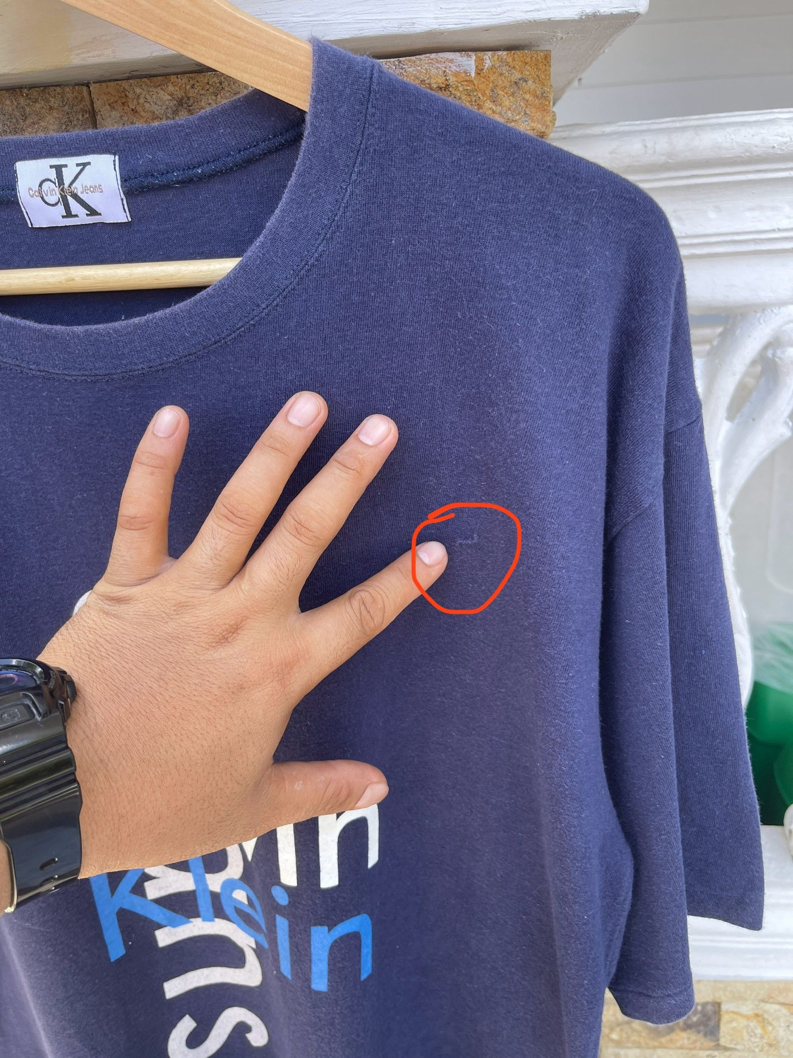 Calvin Klein Rare🔥Vintage 90s Calvin Klein CKJ T-Shirt Size US L / EU 52-54 / 3 - 4 Thumbnail