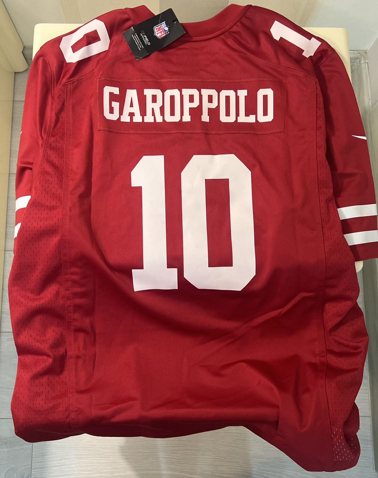 Nike × Vintage Nike SAN FRANCISCO 49ers JIMMY GAROPPOLO Ltd VAPOR MEN'S Size US XL / EU 56 / 4 - 6 Thumbnail