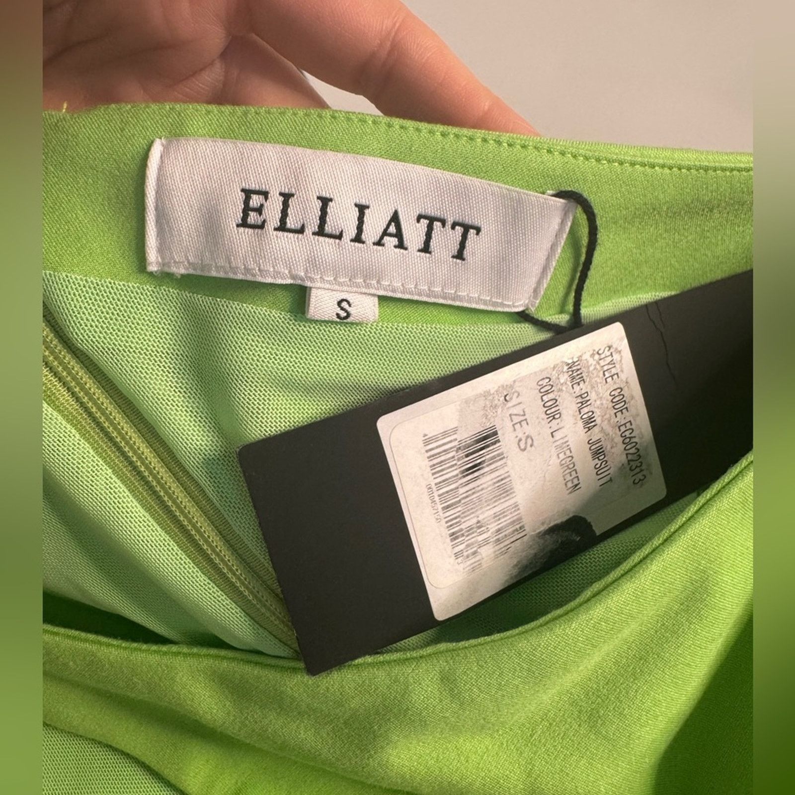 ELLIATT Rare Elliatt Paloma Jumpsuit Lime Green Size 27" / US 4 / IT 40 - 5 Thumbnail