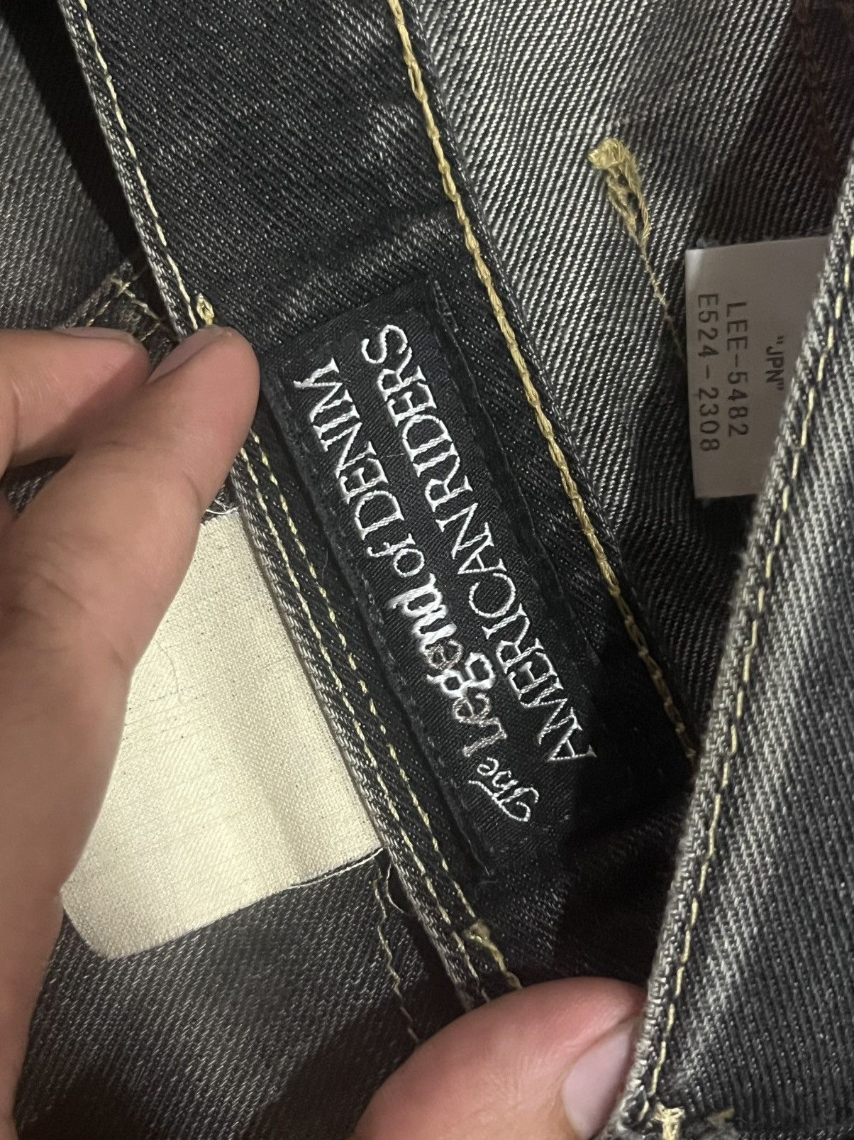 Vintage ⚡️Grunge⚡️Vintage Lee Riders Grime Style Mud Washed Jeans Size US 32 / EU 48 - 20 Thumbnail