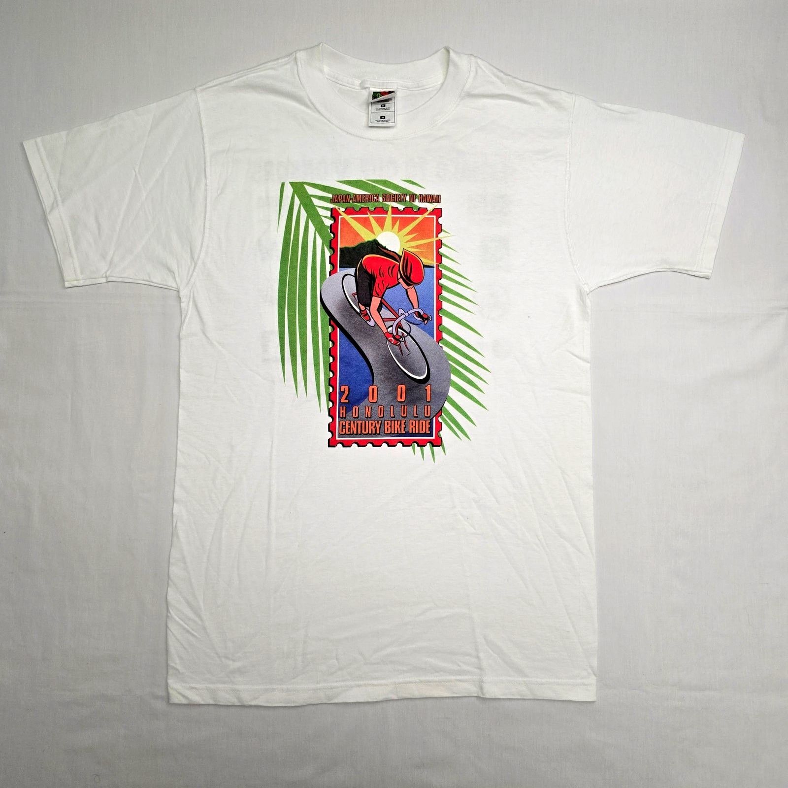 Fruit Of The Loom × Vintage Vintage Honolulu Century Bike Ride Shirt Hawaii M Tee Size US M / EU 48-50 / 2 - 1 Thumbnail