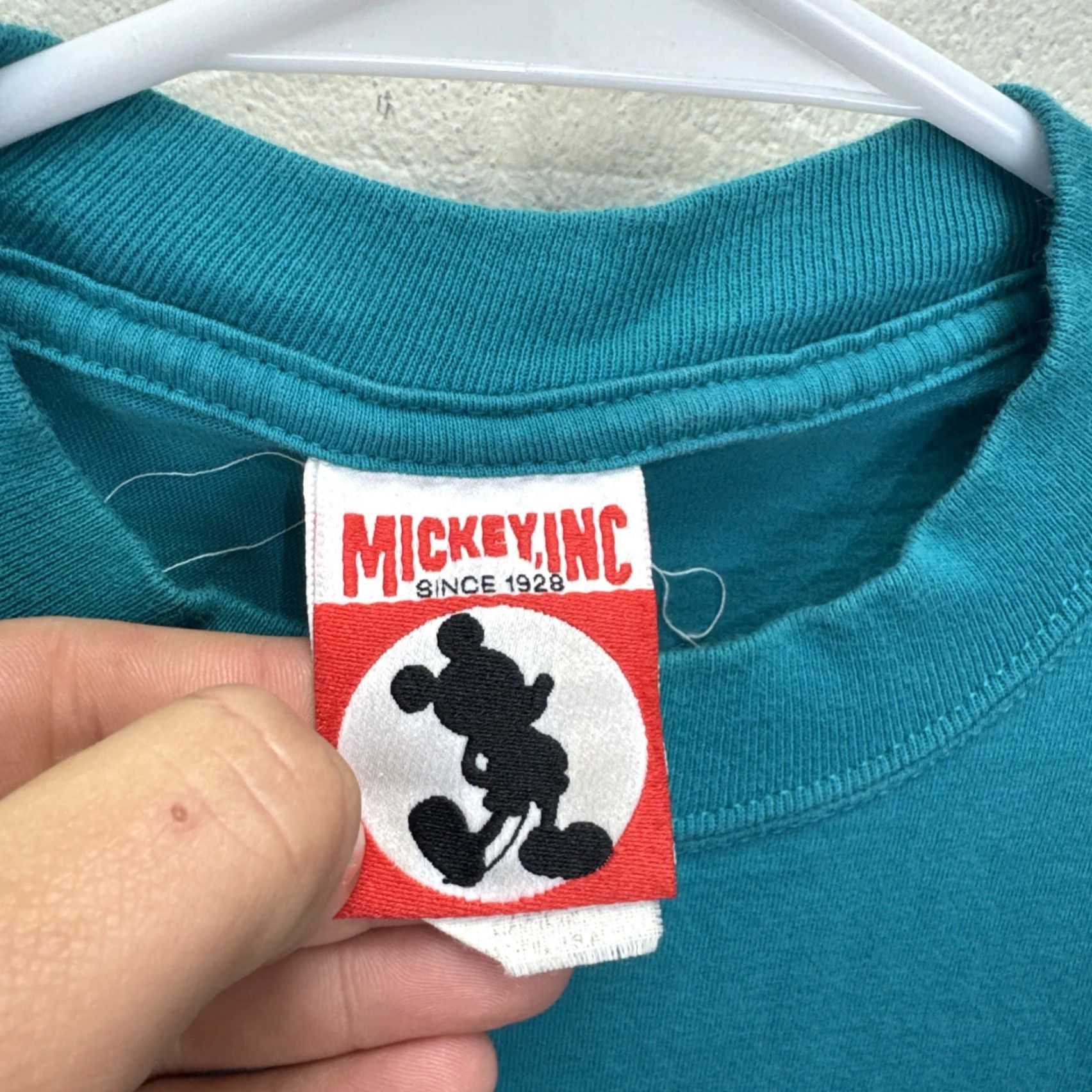 Disney VINTAGE Disney Mickey Mouse Walt Disney World 25th Anniversary T-Shirt Men Size L Turquoise 90s Cartoon Logo Size US L / EU 52-54 / 3 - 3 Thumbnail