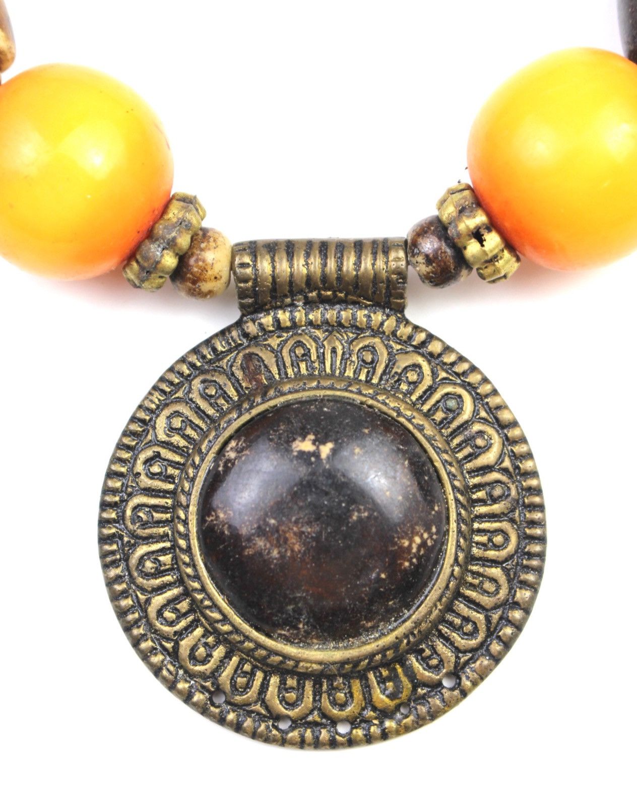 If Six Was Nine 1990S JAPANESE MADE TRIBAL SUN MEDALLION NECKLACE Size ONE SIZE - 3 Thumbnail