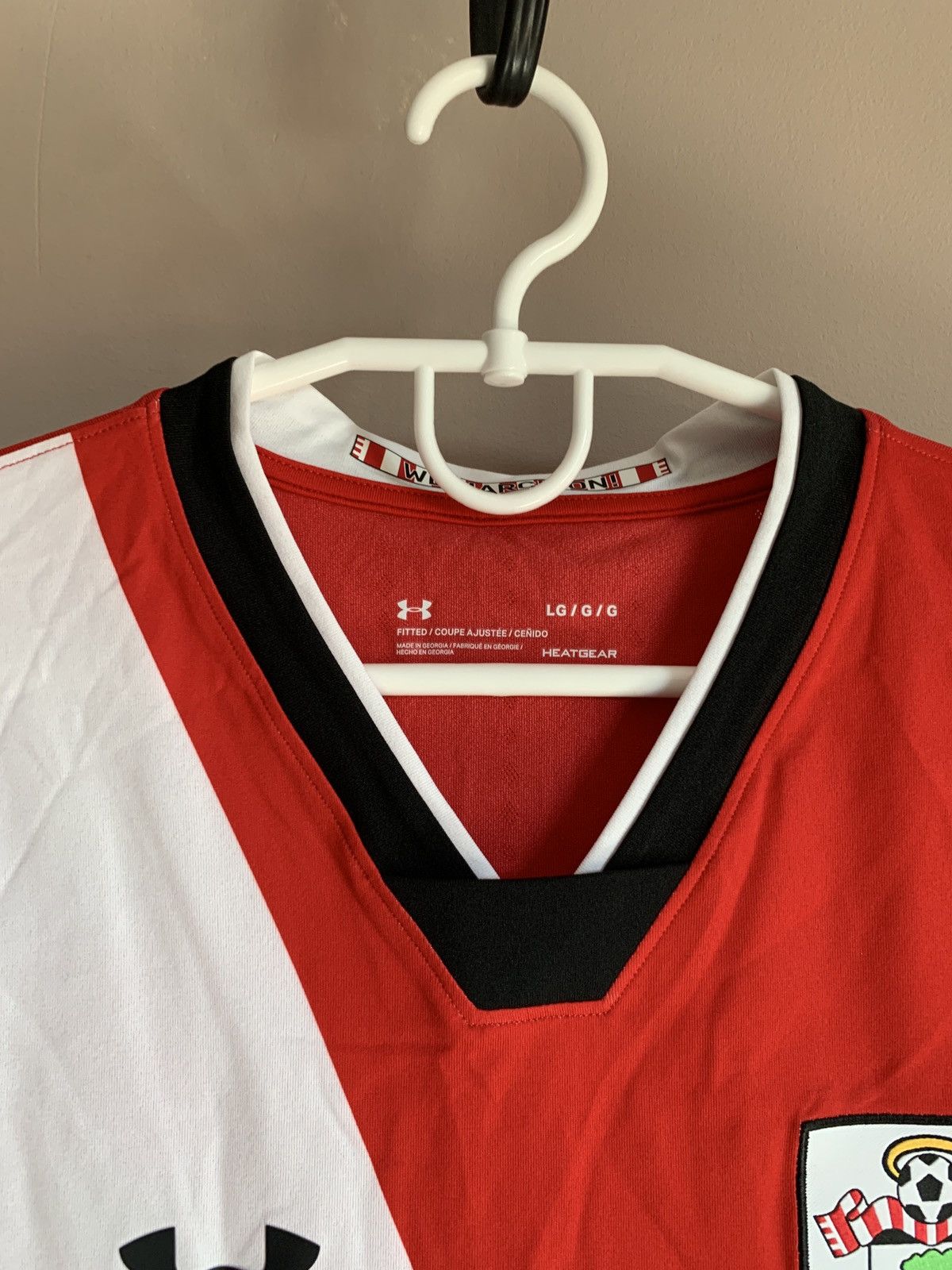 Under Armour Southampton 20/21 Home Football Shirt Under Armour Soccer L Size US L / EU 52-54 / 3 - 5 Thumbnail