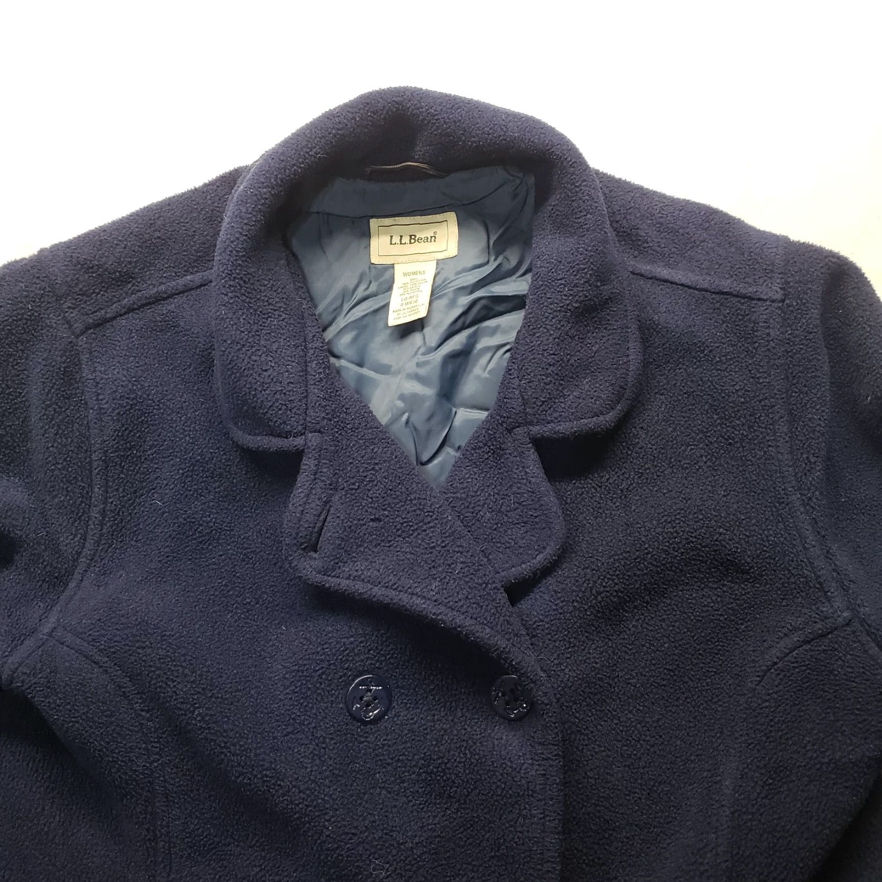 Vintage LL Bean Jacket Polartec Fleece Lined Full Button Women's L Large Business Coat Size L / US 10 / IT 46 - 2 Thumbnail