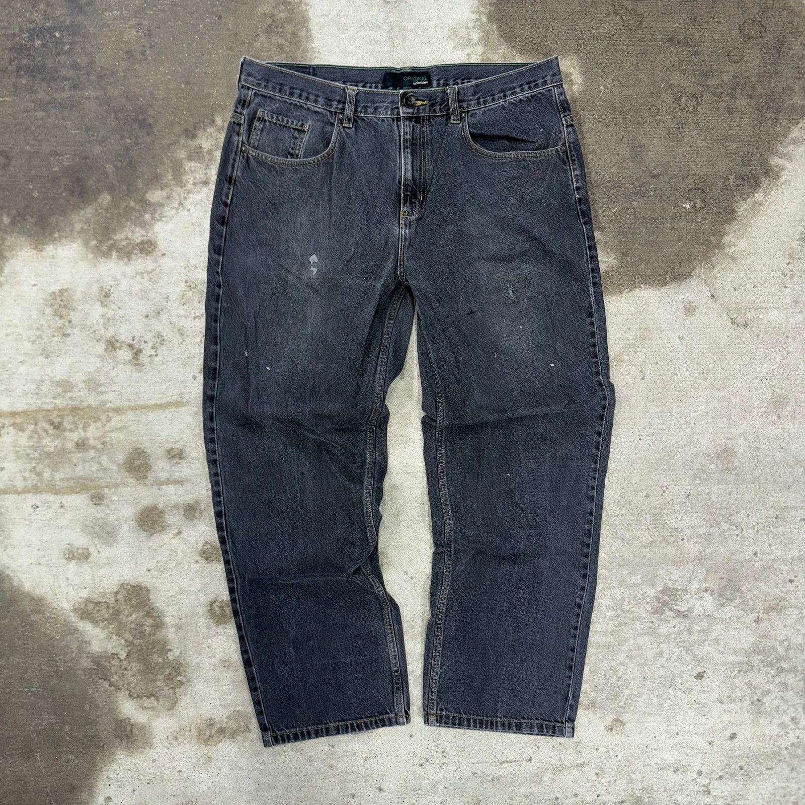 Anchor Blue Vintage Y2K anchor blue original baggy 00s surf skate jeans Size US 38 / EU 54 - 2 Thumbnail