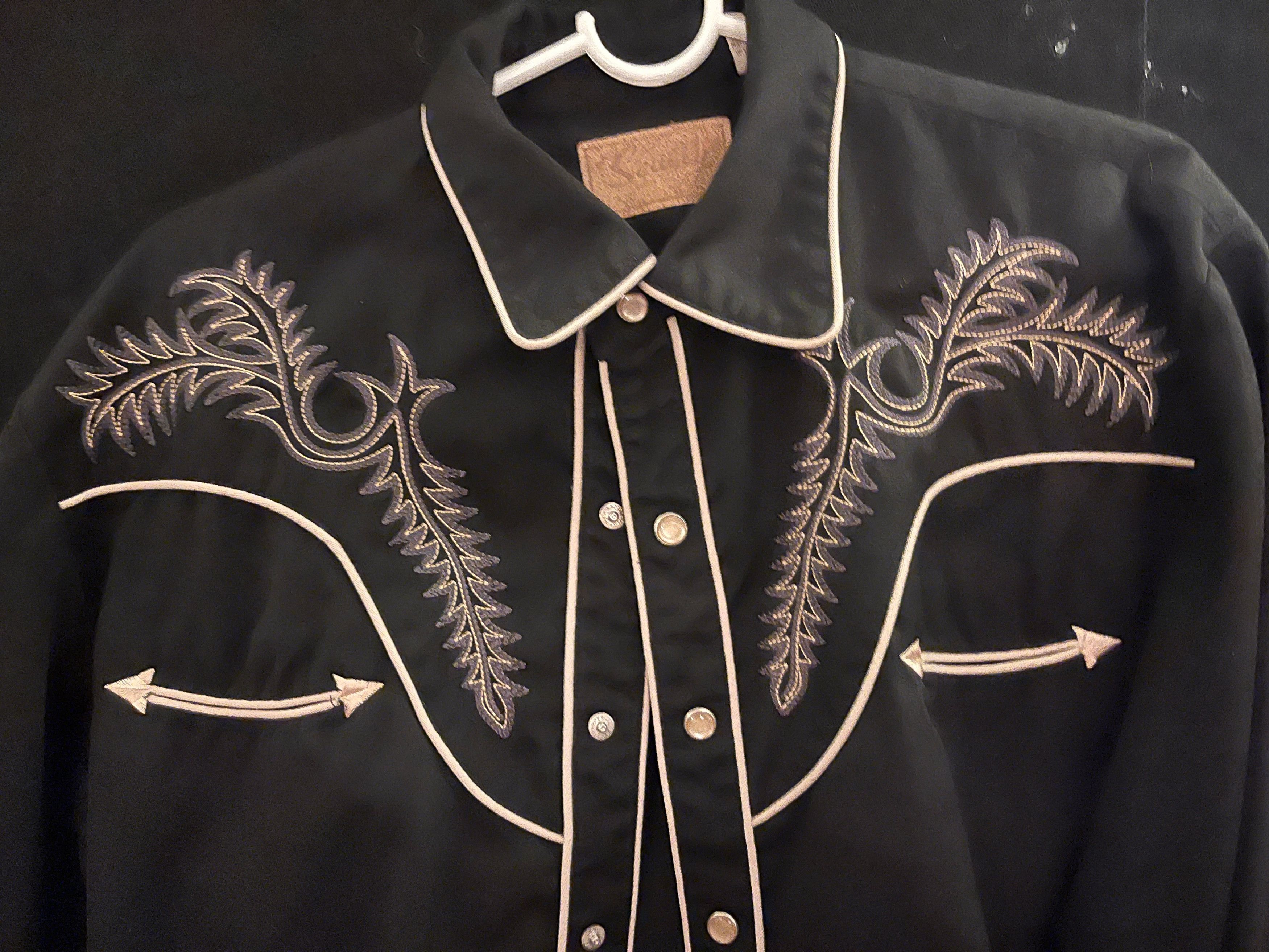 Scully Black Embroidered Vintage Scully Size US M / EU 48-50 / 2 - 5 Thumbnail