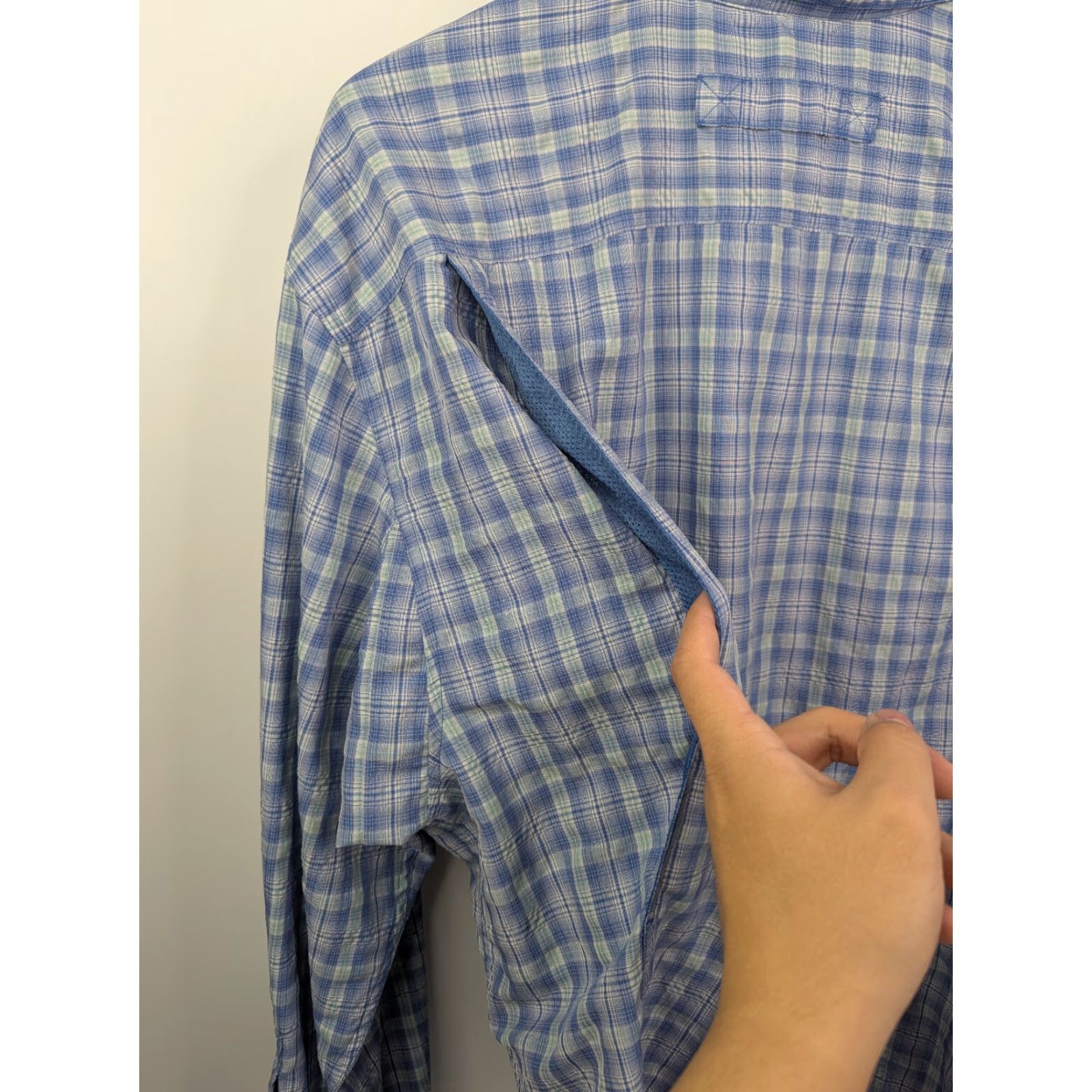 Duluth Trading Company Duluth Trading Mens XL Button-Up Blue Plaid Shirt Long Sleeve Outdoor Vented Mulit-Season? Size US XL / EU 56 / 4 - 5 Thumbnail