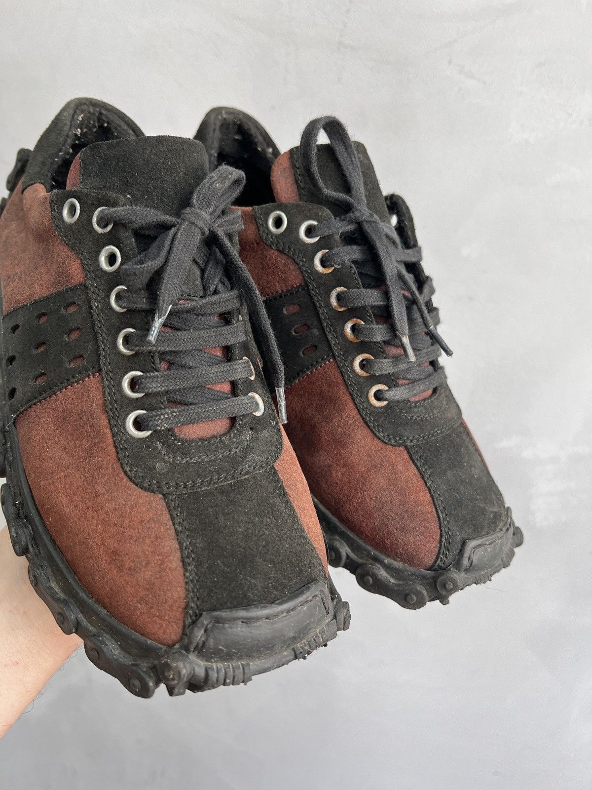 Maison Margiela 90s MARGIELA STYLE LEATEHR CHAIN PART LOW BOOTS Size US 7 / EU 40 - 3 Thumbnail