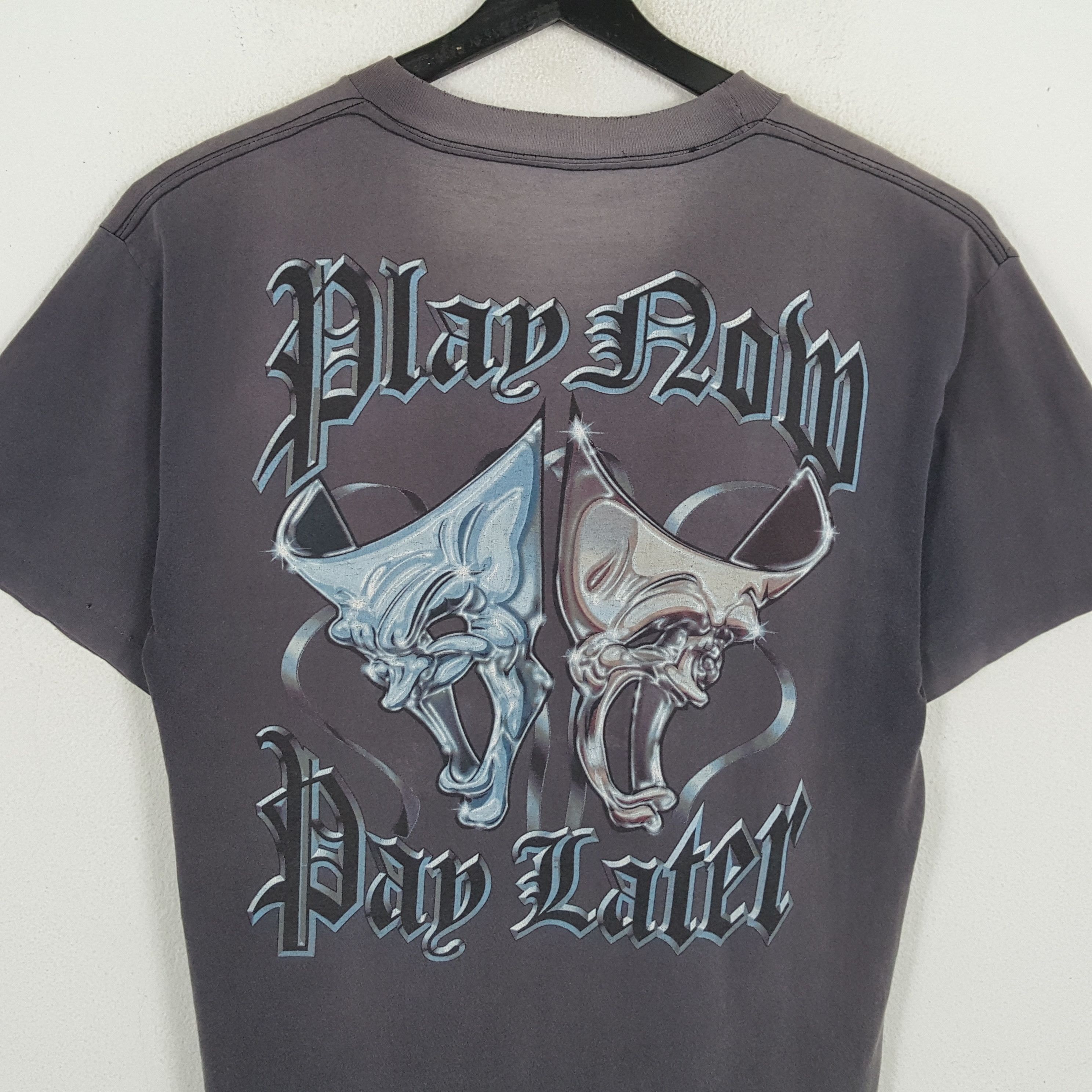 Band Tees ROLLIN HARD Backprint Design Vintage Faded Distressed Tshirt Size US L / EU 52-54 / 3 - 2 Thumbnail