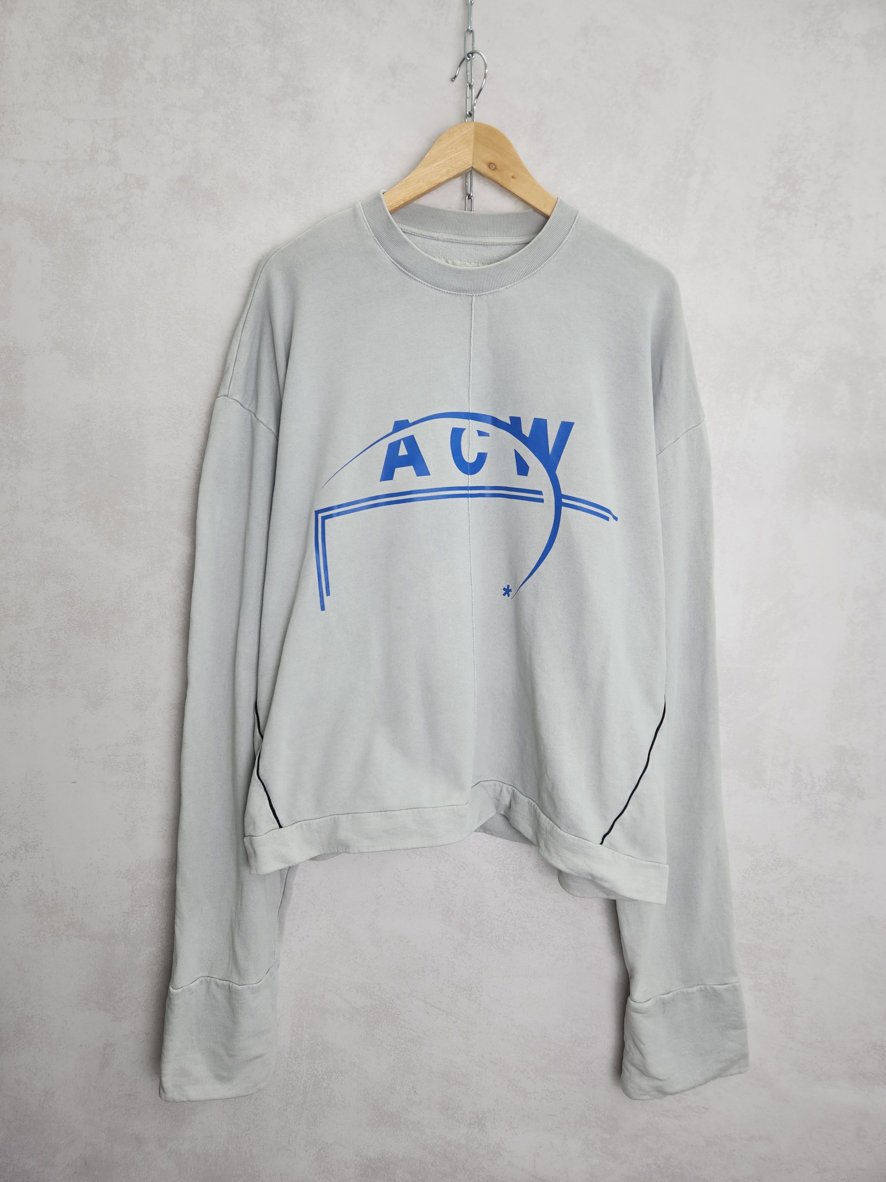 A-COLD-WALL* ACW A cold wall gray long sleeve sweashirt logo Size US L / EU 52-54 / 3 - 1 Thumbnail