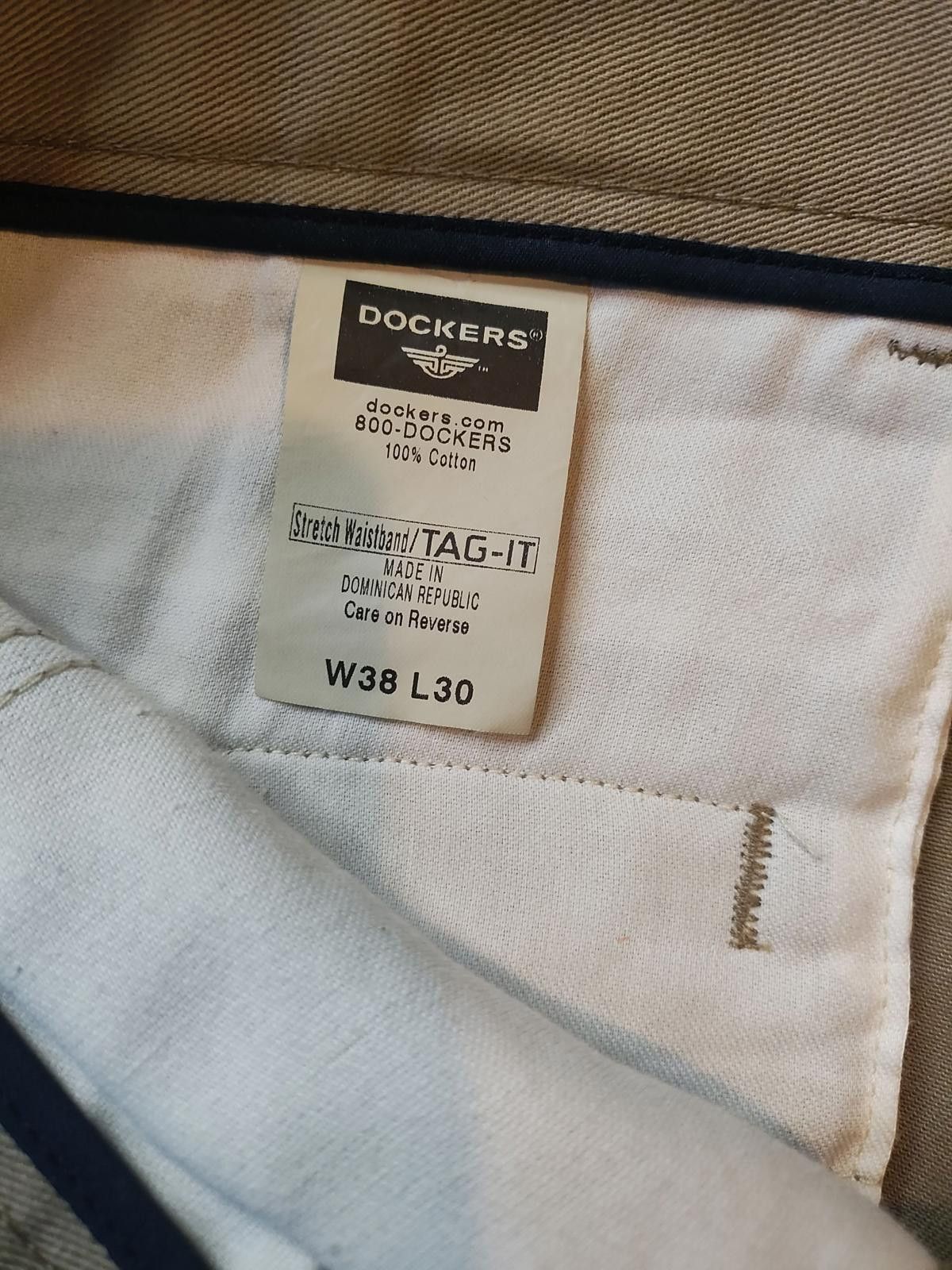 Dockers Dockers Men's Beige Pleated Dress Pants Size US 38 / EU 54 - 4 Thumbnail