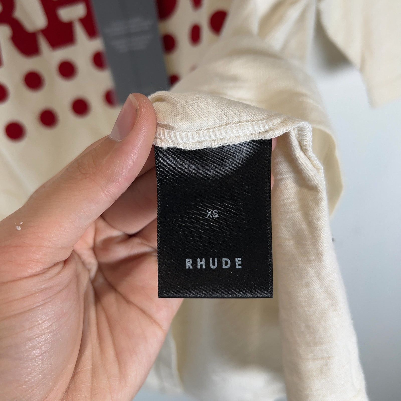 Rhude Rhude Polka Dot Logo Graphic T-Shirt Size US XS / EU 42 / 0 - 5 Thumbnail