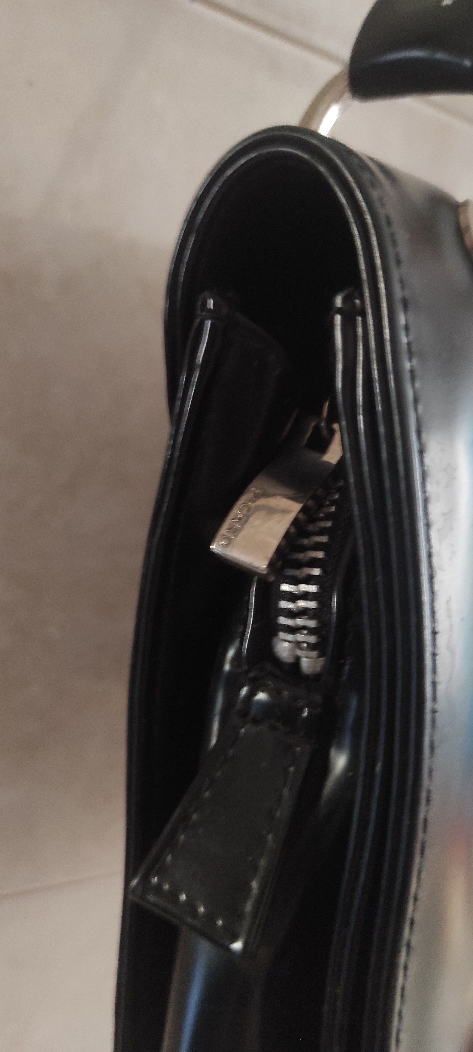 Leather × PICARD Vintage Picard Genuine Leather Women's Black Shoulder Bag Size ONE SIZE - 15 Thumbnail