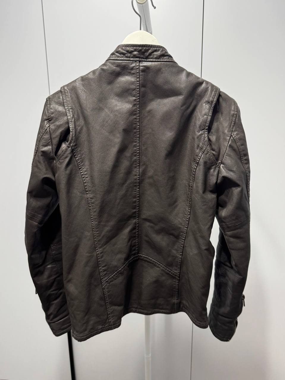 Superdry Superdry Dark Brown Leather Jacket size S Size US S / EU 44-46 / 1 - 2 Thumbnail