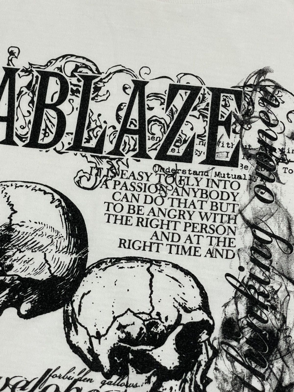 If Six Was Nine Beaumere Ablaze Y2K Skull Affliction Wording Smoke Graphic Size US M / EU 48-50 / 2 - 8 Thumbnail