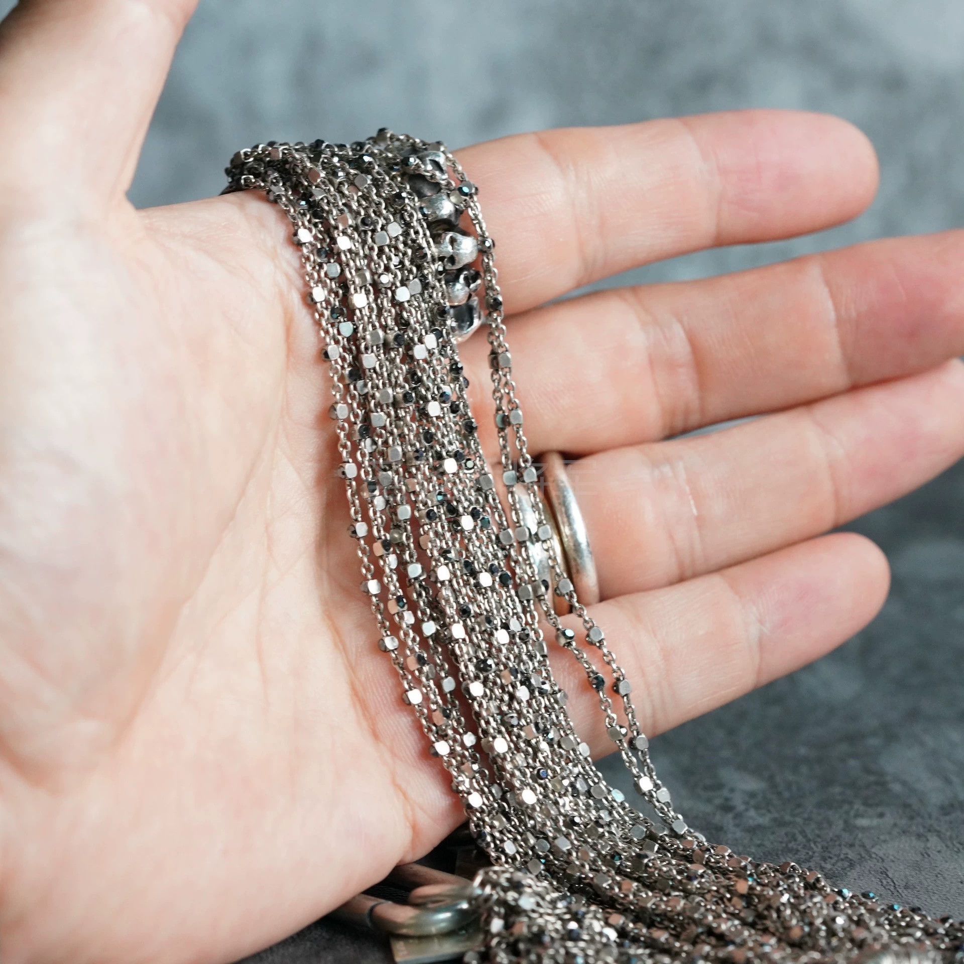 Swarovski Goti Swarovski Crystal Stacked Bracelet S+M+L Size ONE SIZE - 6 Thumbnail