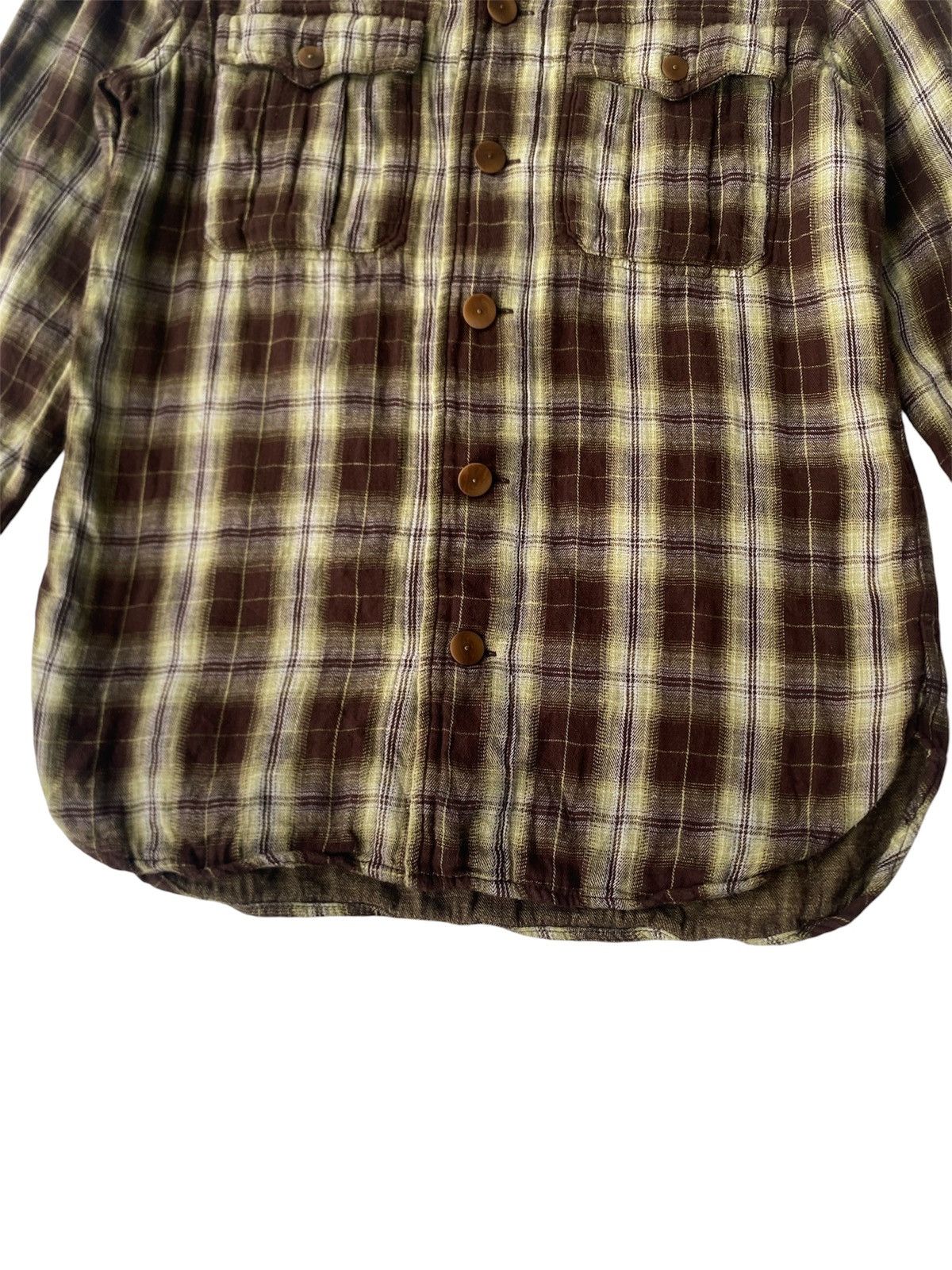 Nigel Cabourn Nigel Cabourn Reversible Flannel Plaid Pattern Shirt Size US S / EU 44-46 / 1 - 8 Thumbnail