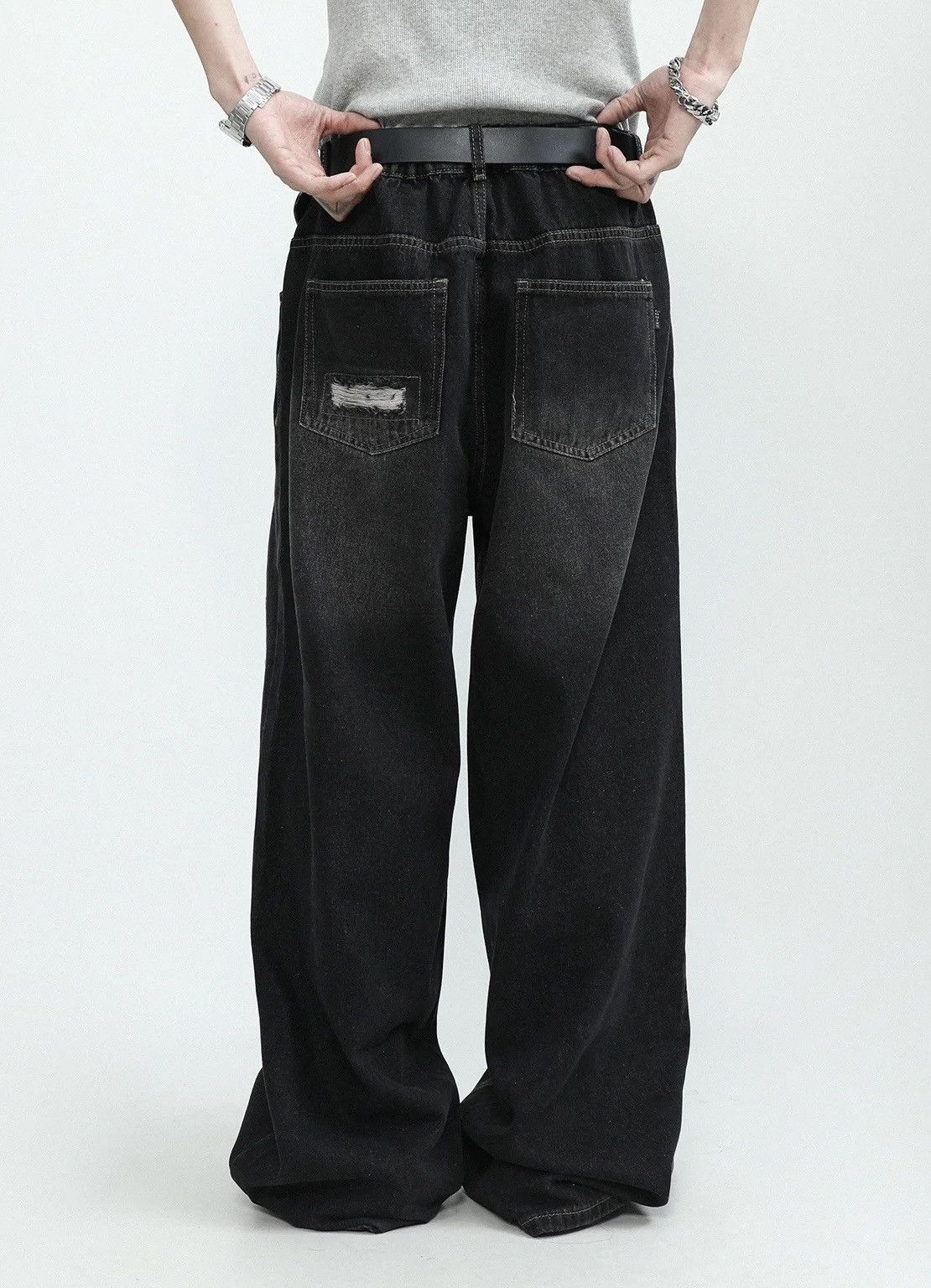 Japanese Brand × Vintage Retro punk distressed ripped hole jeans pants Size US 32 / EU 48 - 5 Thumbnail