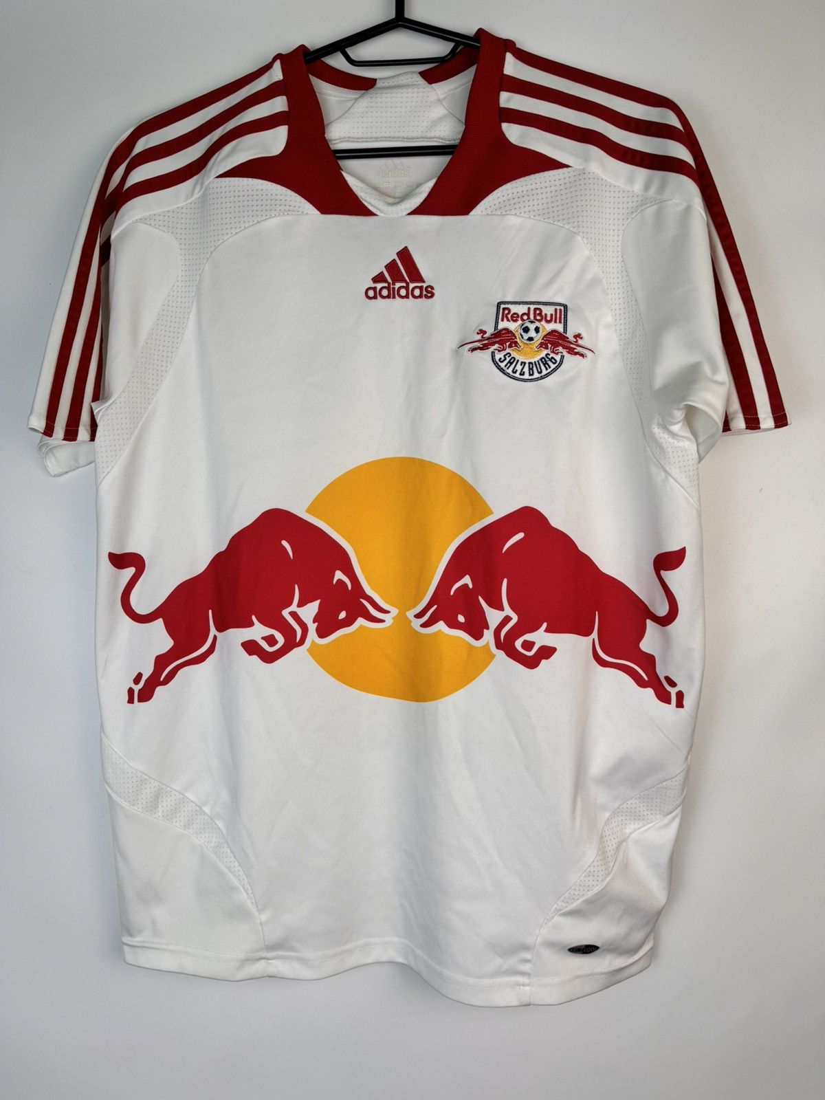 Adidas × Vintage RED BULL SALZBURG 2007 2008 HOME FOOTBALL SHIRT SOCCER Size US S / EU 44-46 / 1 - 1 Thumbnail
