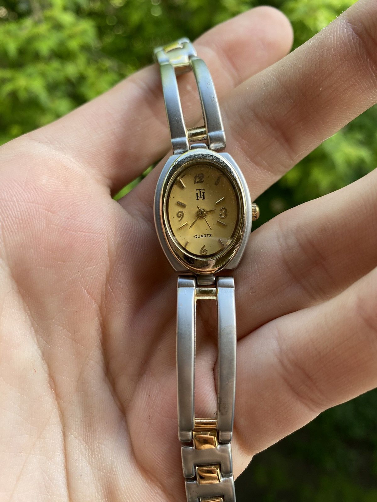 Japanese Brand × Jewelry × Vintage Elegant Two-Tone Watch - Silver & Gold Size ONE SIZE - 6 Thumbnail