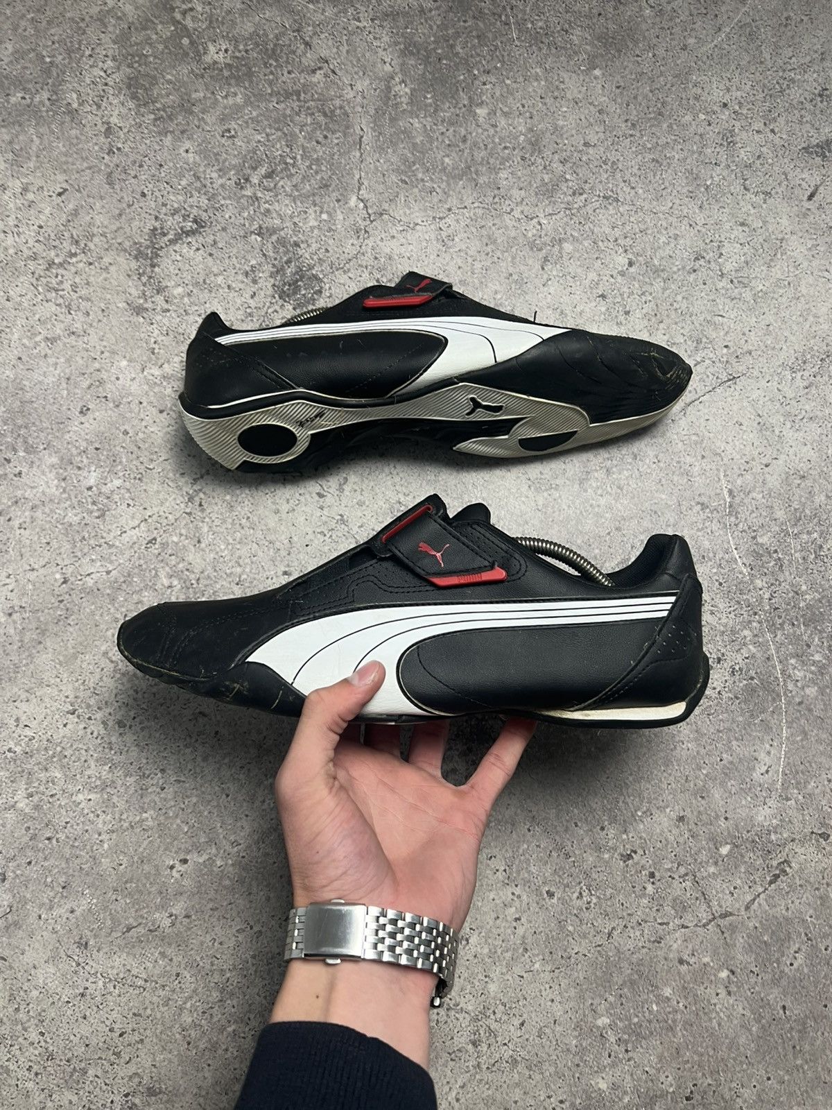 Japanese Brand × Puma × Vintage Puma Y2K Redon Black Every Day Japanese Style Sneakers Size US 13 / EU 46 - 1 Thumbnail