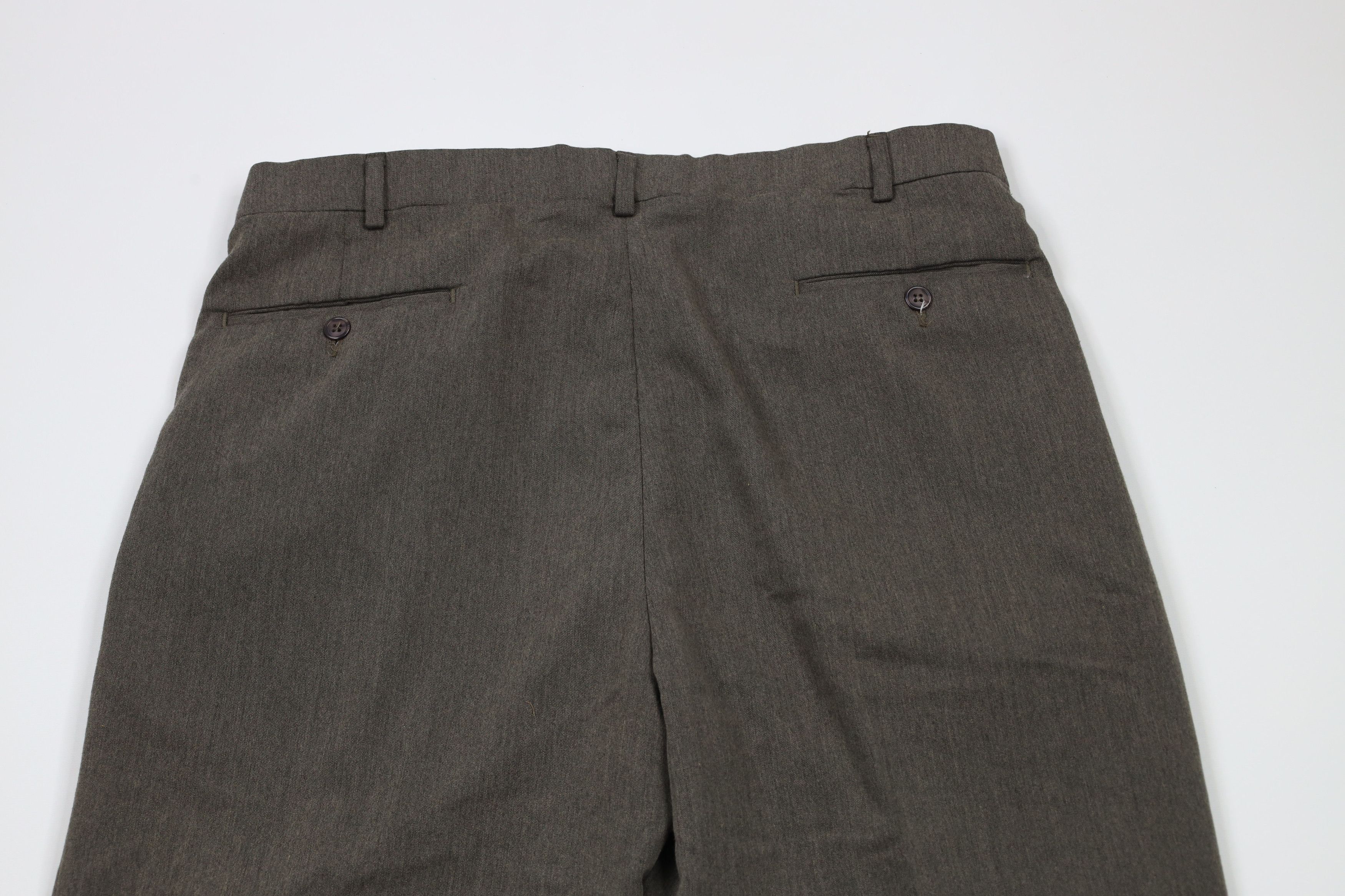 Vintage Vintage 90s Streetwear Pleated Cuffed Wide Leg Chino Pants Size US 36 / EU 52 - 12 Thumbnail