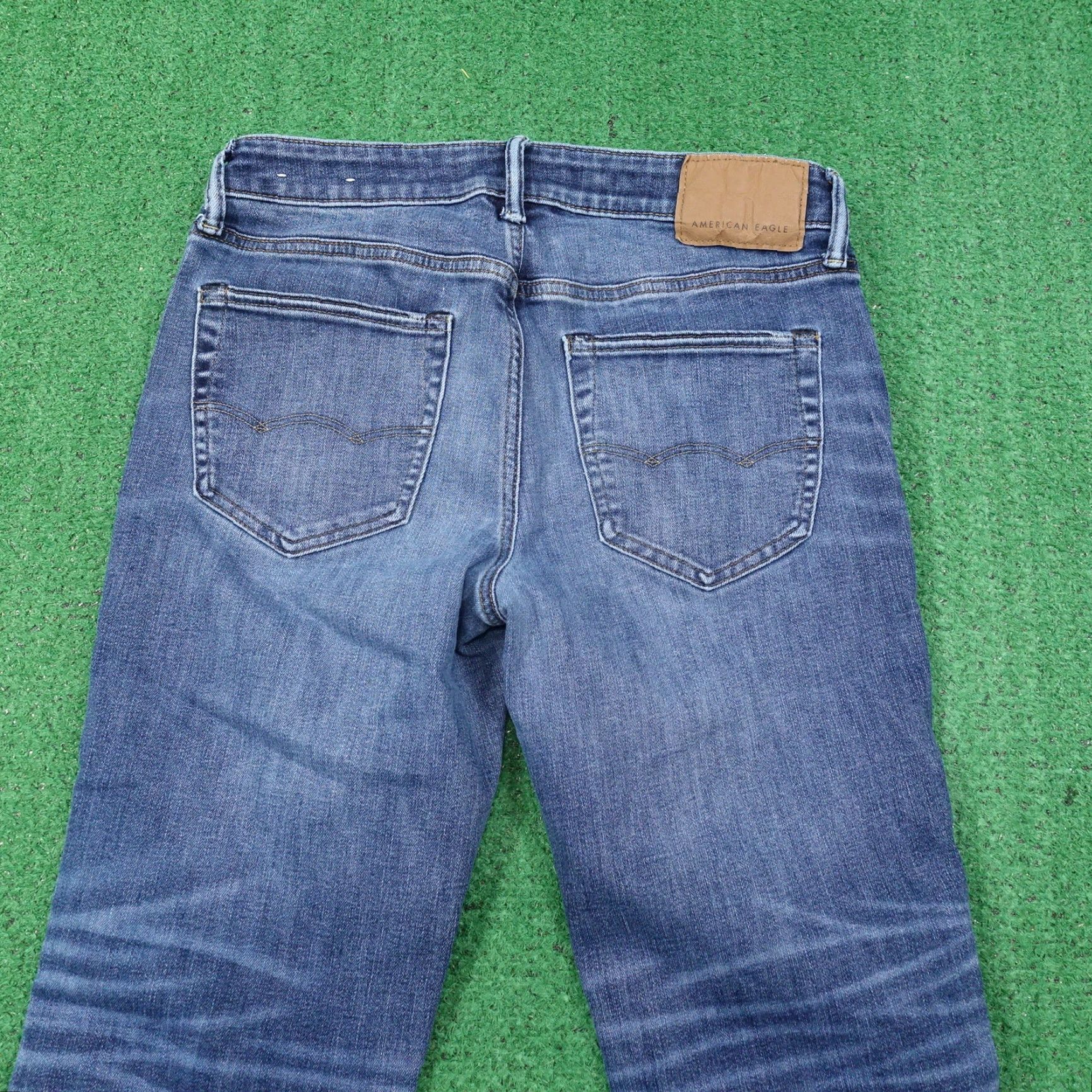 American Eagle Outfitters Vintage American Eagle Airflex+ Straight Fit Denim Jeans Men 30x30 Blue Casual 2000s Size US 30 / EU 46 - 5 Thumbnail