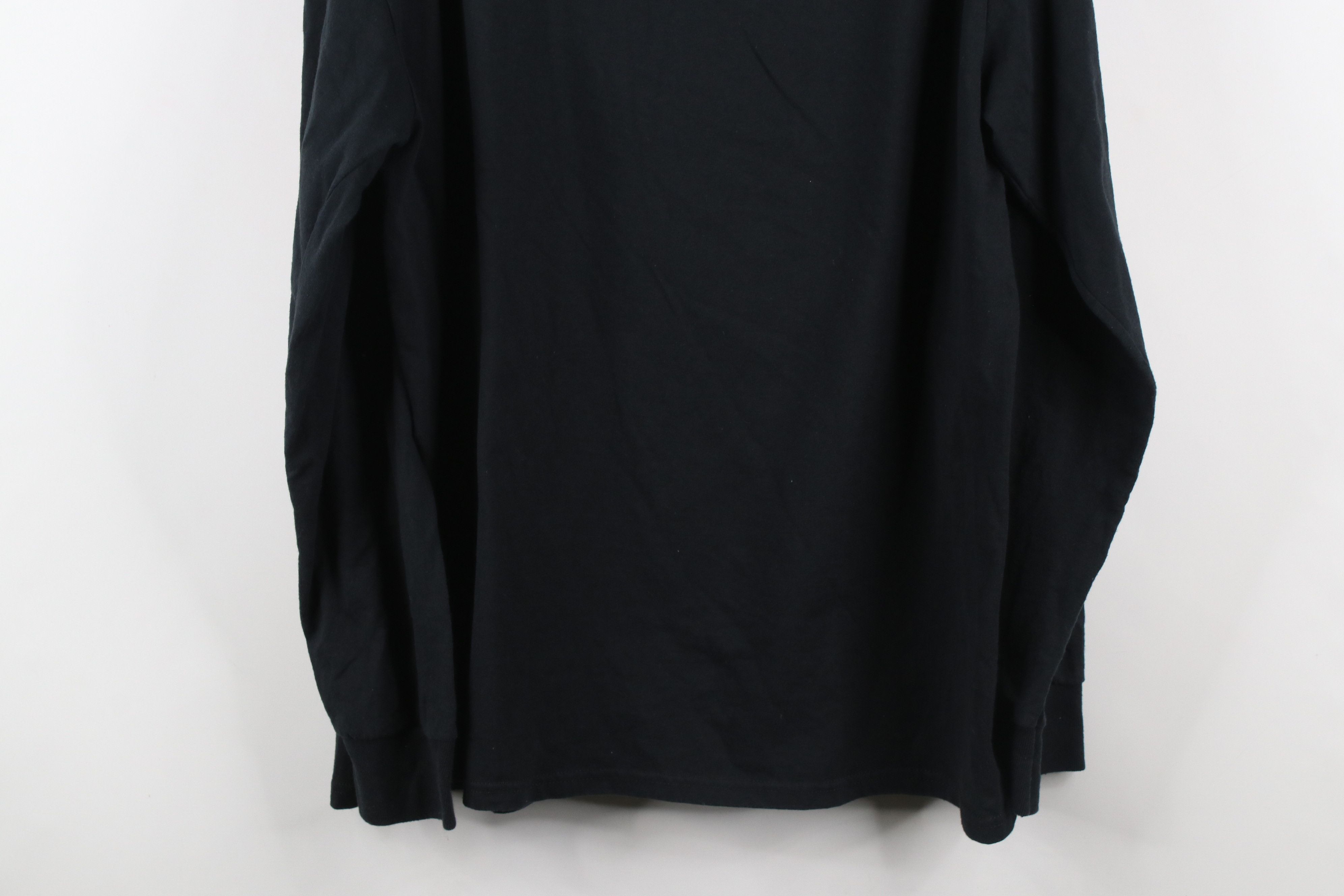 Vintage Vintage 90s Streetwear Long Sleeve T-Shirt Black Cotton Size US XL / EU 56 / 4 - 8 Thumbnail
