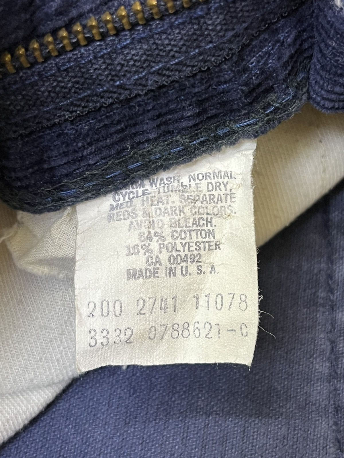 Lee VINTAGE 80s LEE RIDERS MADE IN USA BLUE CORDUROY PANTS Size US 33 - 16 Thumbnail