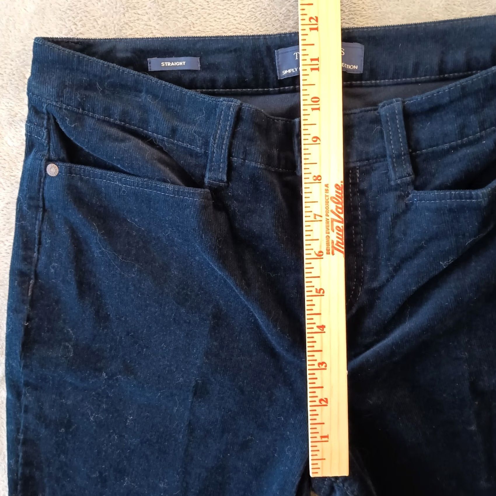 Talbots Talbots Pants Womens Petite Blue Straight Corduroy Chino Size 6P Size 28" / US 6 / IT 42 - 4 Thumbnail