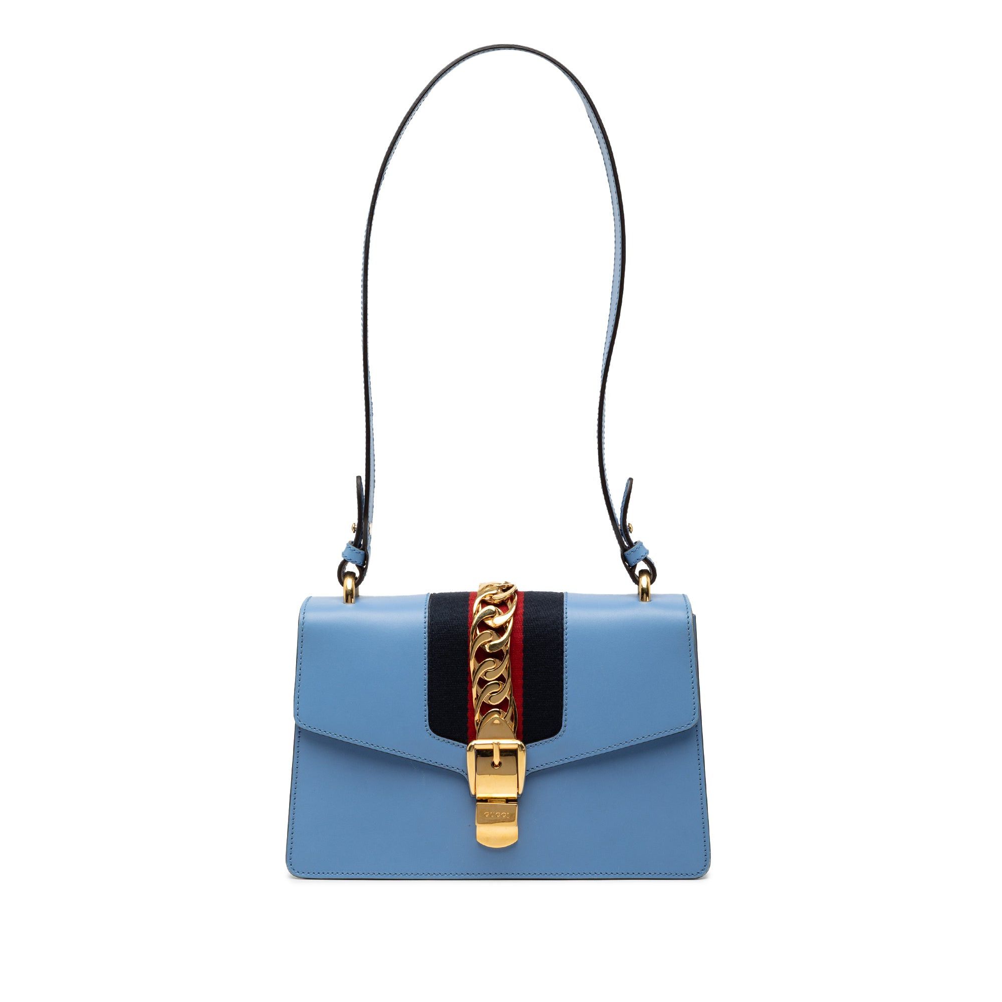 Gucci Small Leather Sylvie Web Satchel Size ONE SIZE - 1 Thumbnail